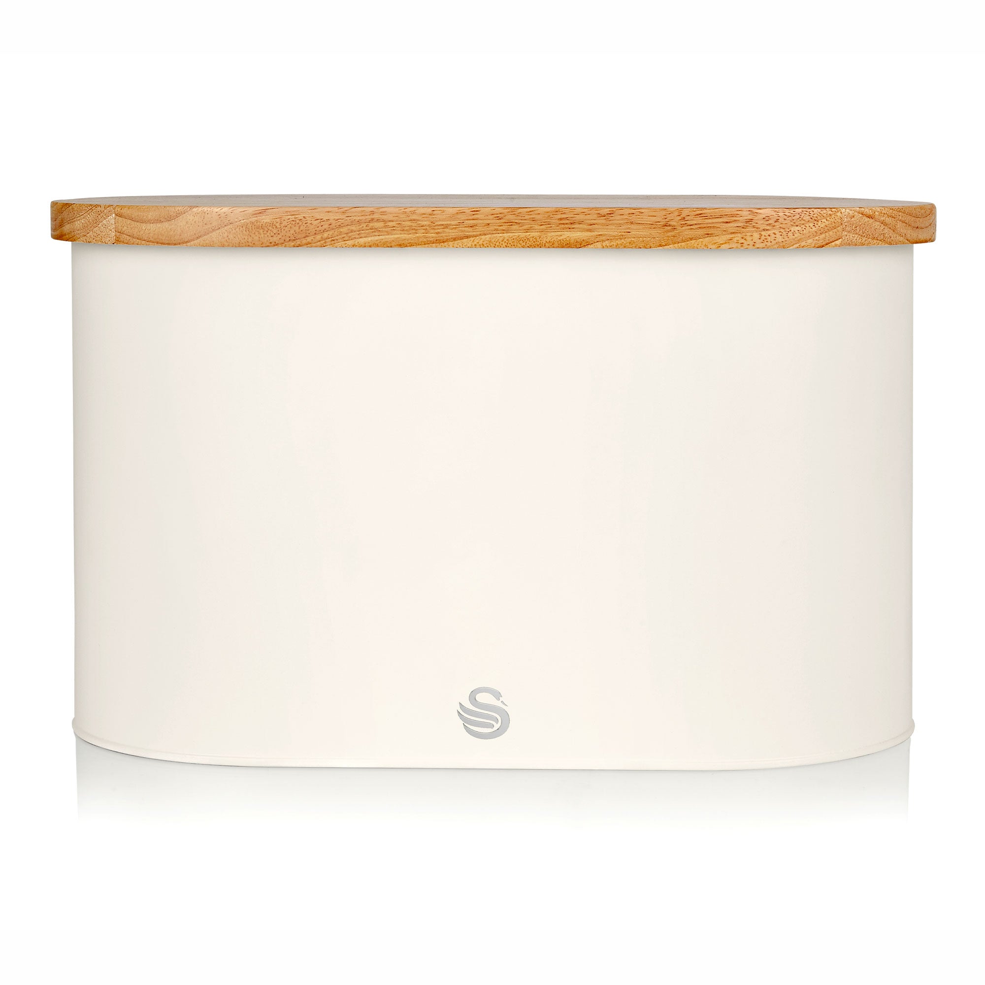 Salton Swan Kitchen Nordic Steel Bread Bin with Cutting Board Lid (Open Box) - VMInnovations