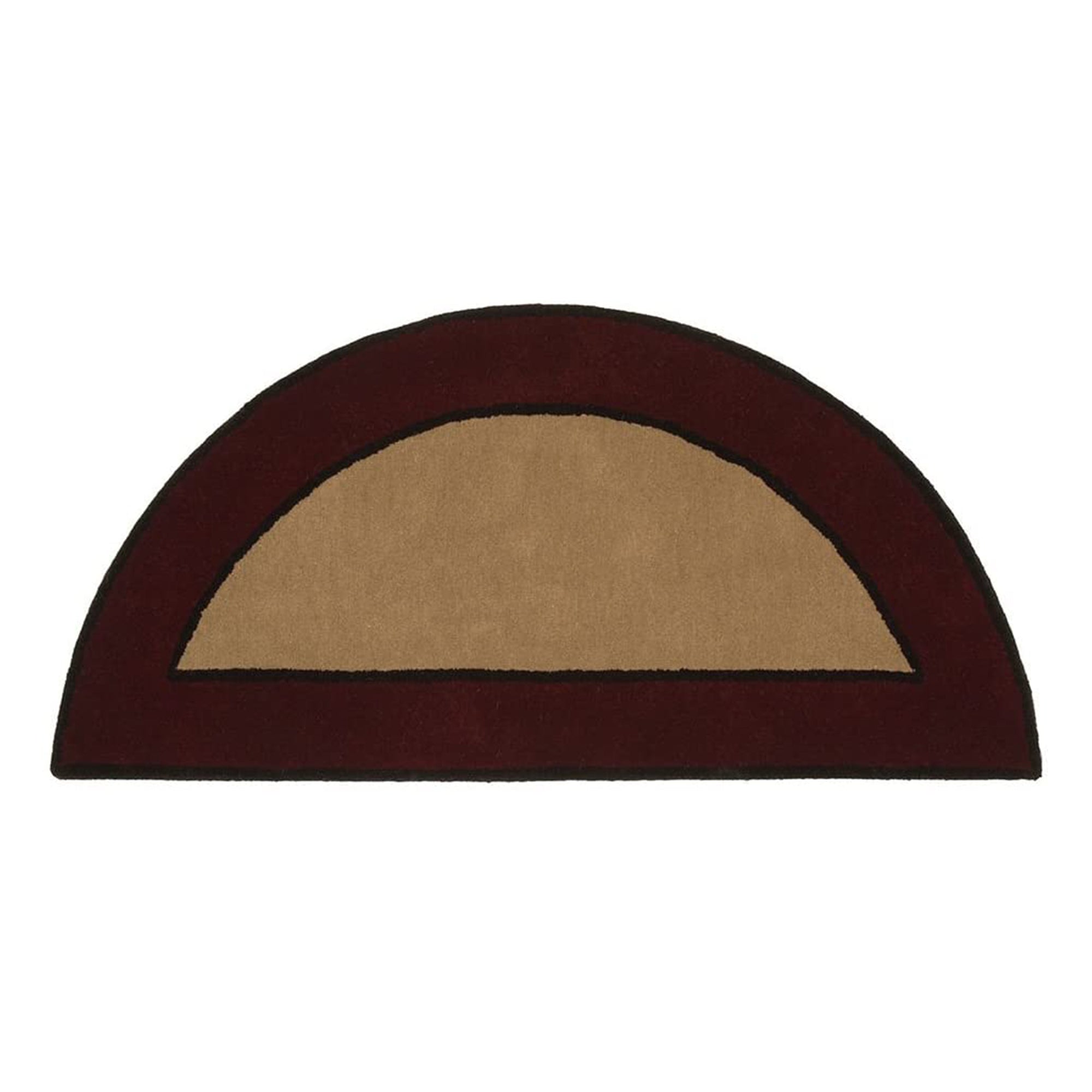 Minuteman International H-66 Half Round Contemporary Wool Fireplace Hearth Rug