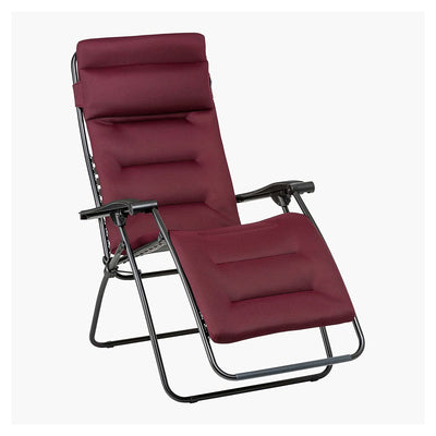 Lafuma R-Clip Batyline Relaxation Zero Gravity Lounge Recliner Chair, Bordeaux