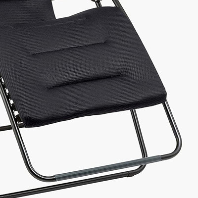Lafuma R-Clip XL Relaxation Zero Gravity Lounge Recliner Chair, Acier