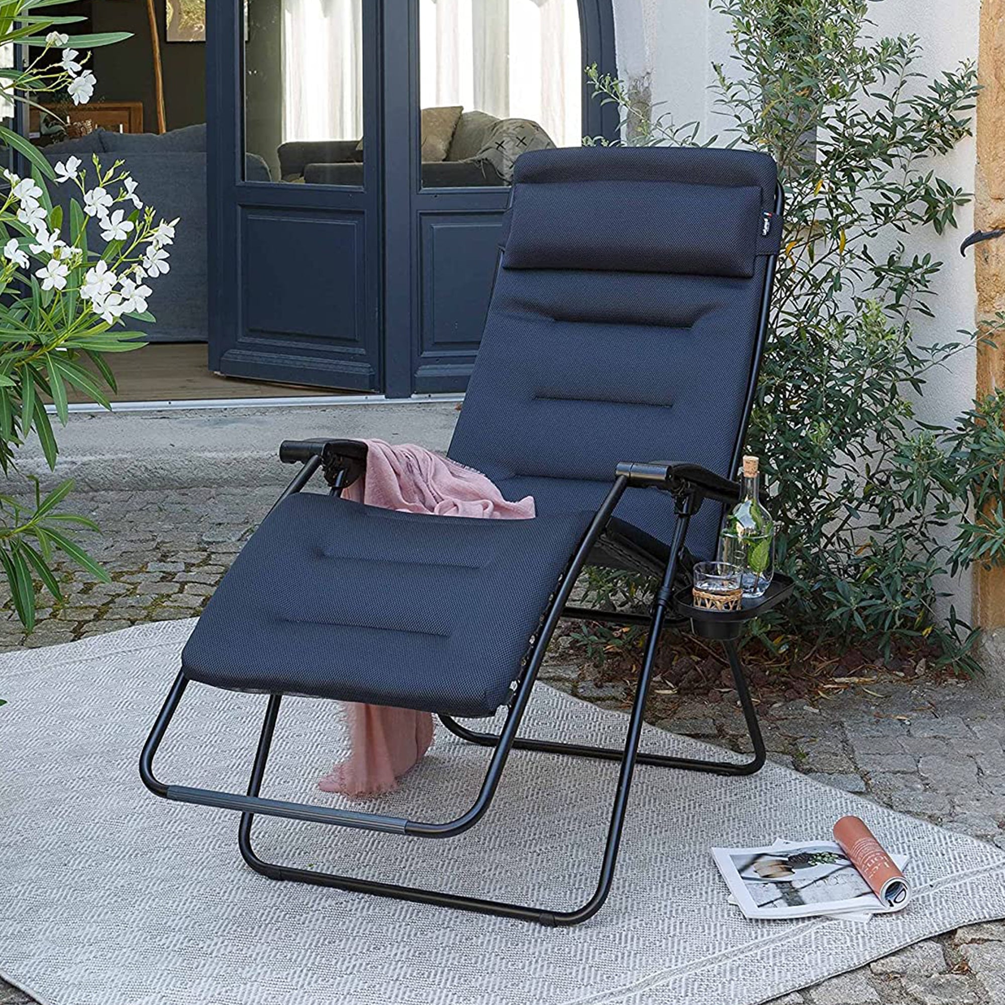 Lafuma R-Clip XL Relaxation Zero Gravity Lounge Recliner Chair, Acier (Used) - VMInnovations