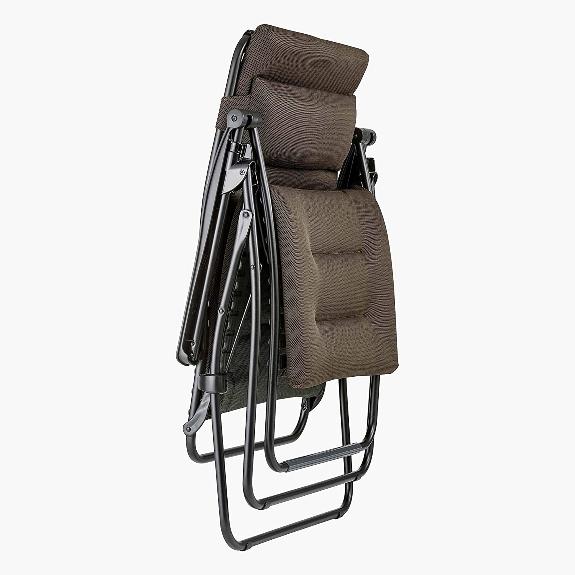 Lafuma R-Clip XL Relaxation Zero Gravity Lounge Recliner Chair, Taupe (Open Box) - VMInnovations