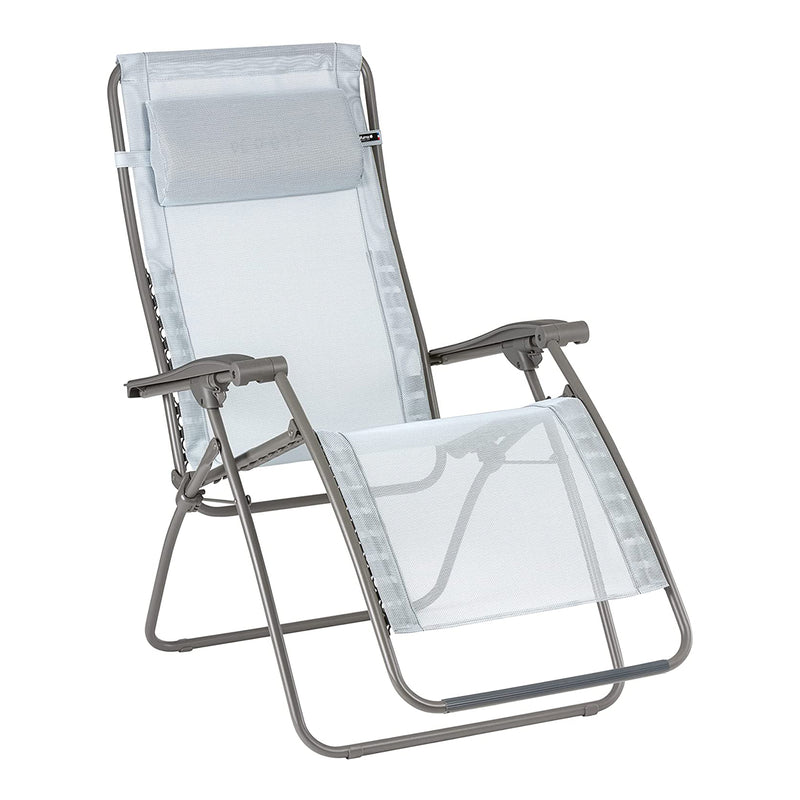 Lafuma R-Clip Batyline Iso Relaxation Zero Gravity Lounge Recliner Chair, Ciel