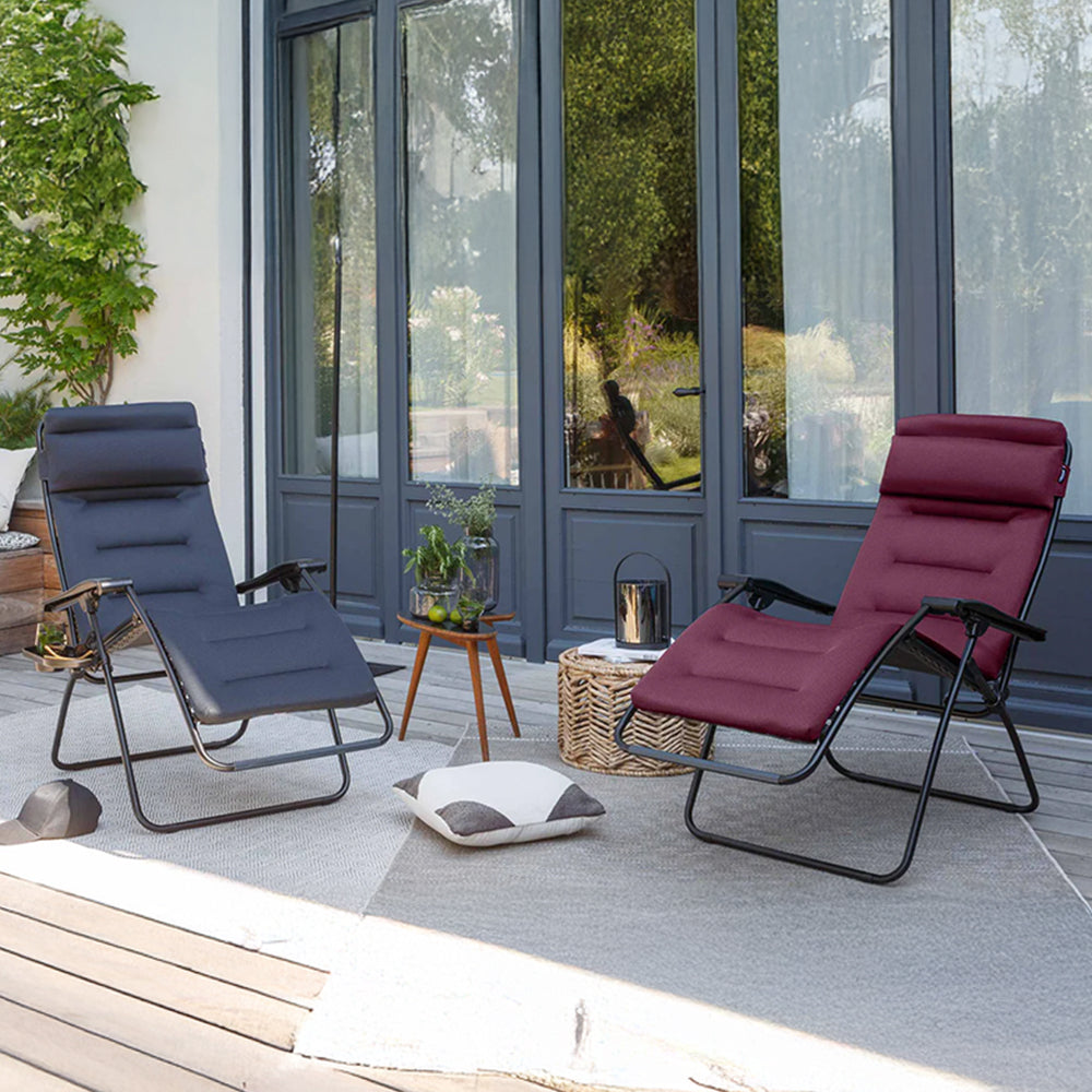 Lafuma R-Clip Batyline Iso Relaxation Zero Gravity Lounge Recliner Chair, Navy - VMInnovations