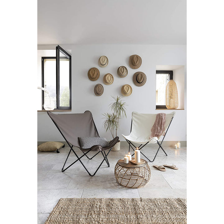 Lafuma Pop Up XL Floating Folding Butterfly Lounge Design Chair, Vert Khaki - VMInnovations