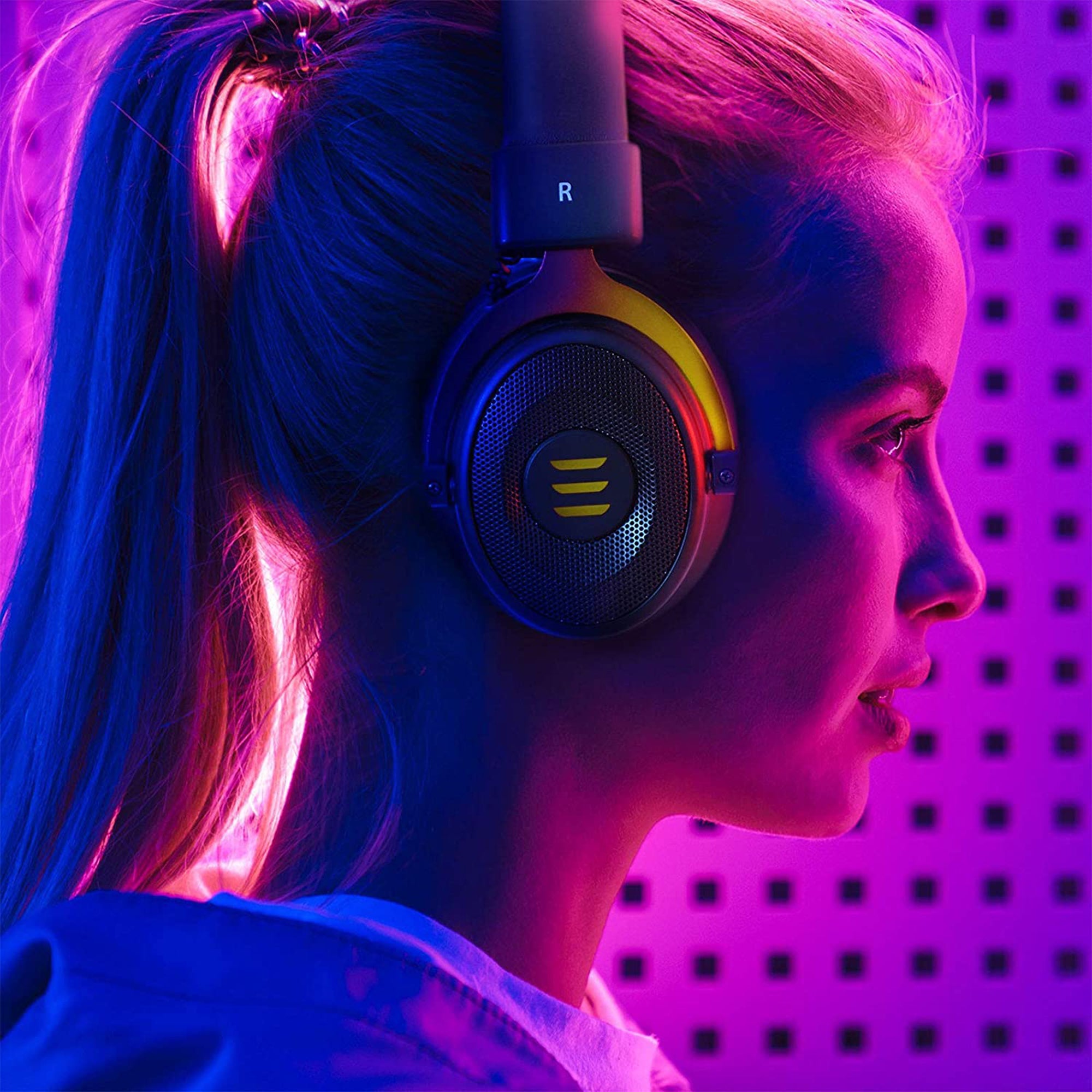 EKSA Gaming Headset with Microphone, Green, and S100 Headphone with Mic, Black - VMInnovations