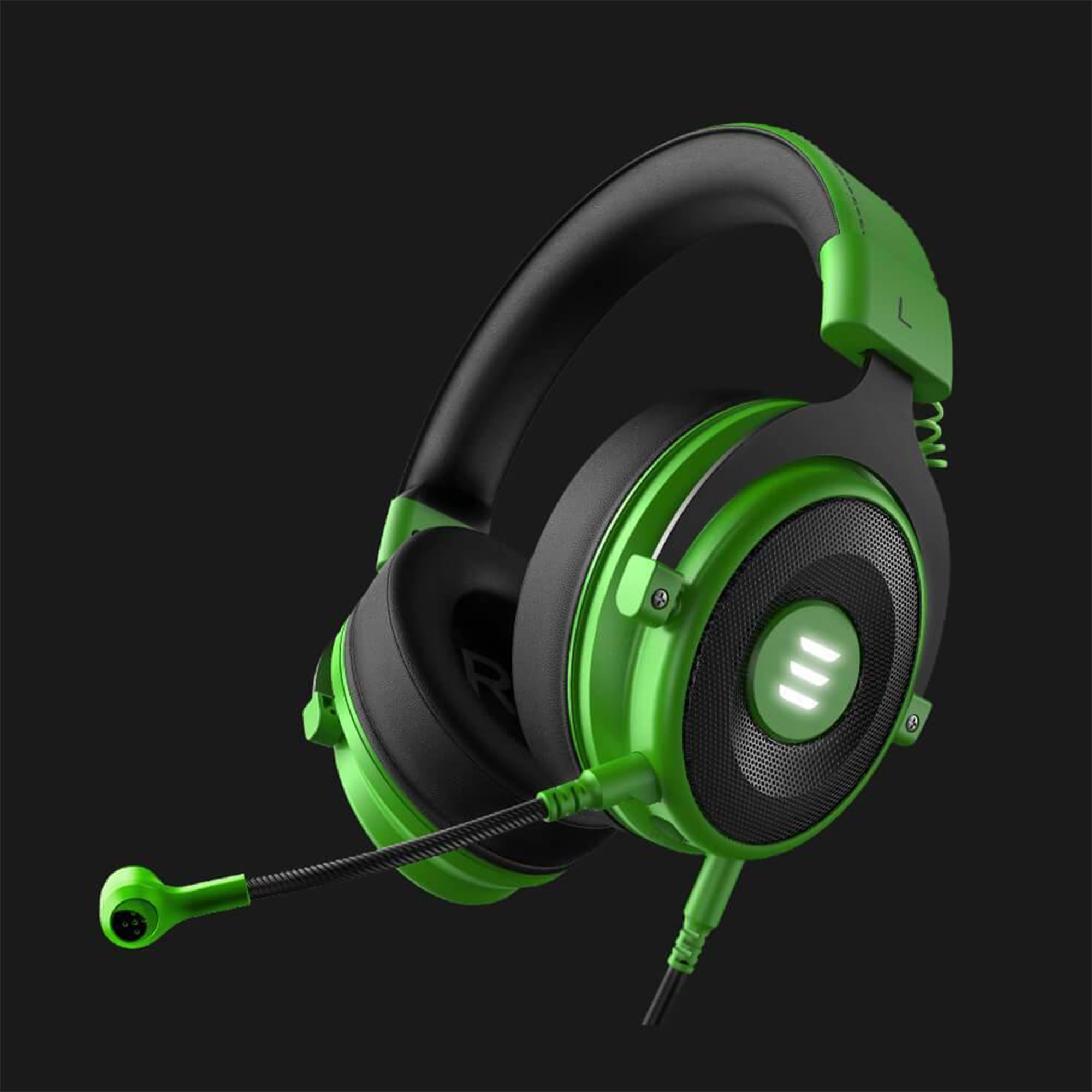 EKSA Pro Gaming Headset with Mic, Green, and S100 Headphone with Mic, Black - VMInnovations