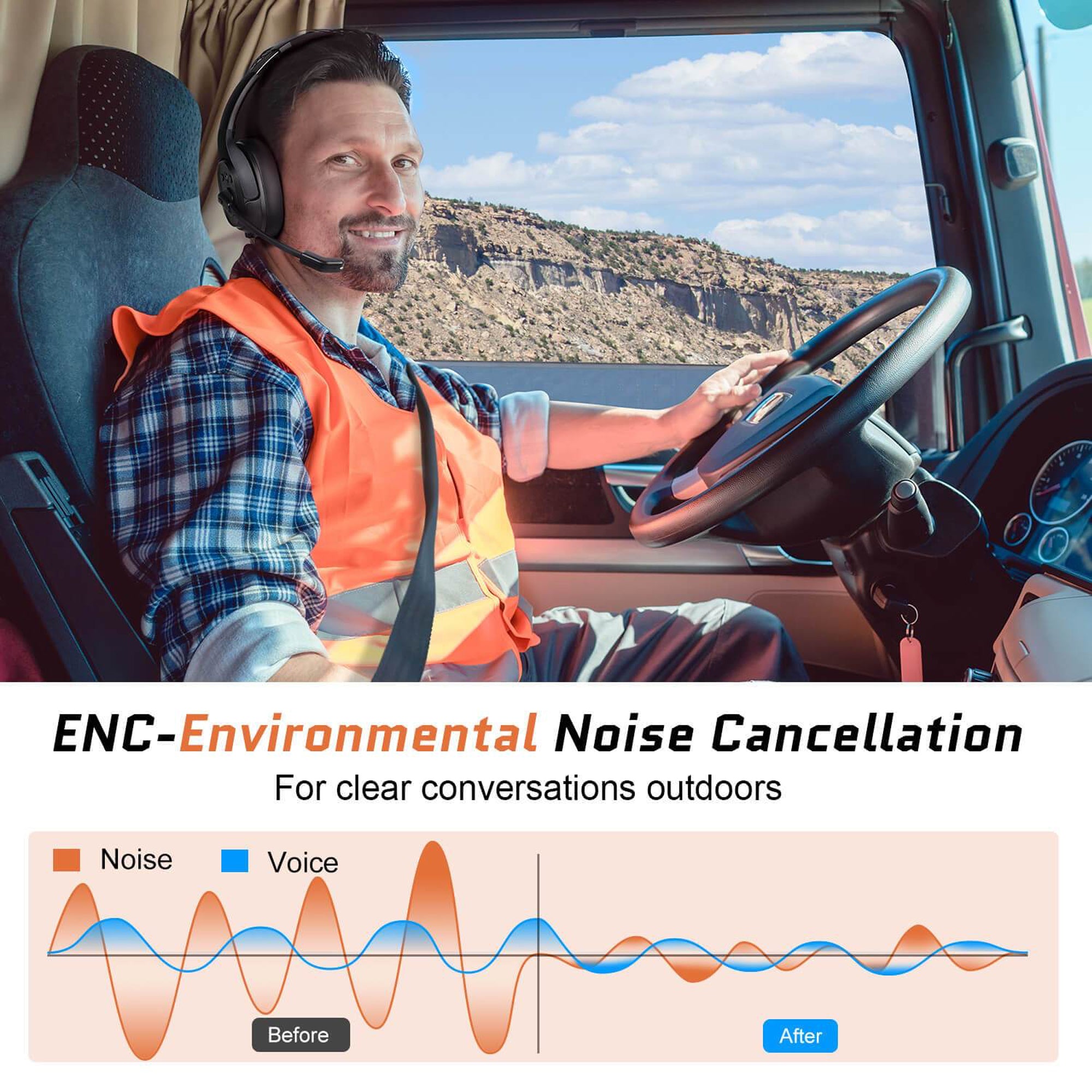 EKSA H1 Noise Canceling Bluetooth Headphones and T8 Gamer Headset with Lights - VMInnovations