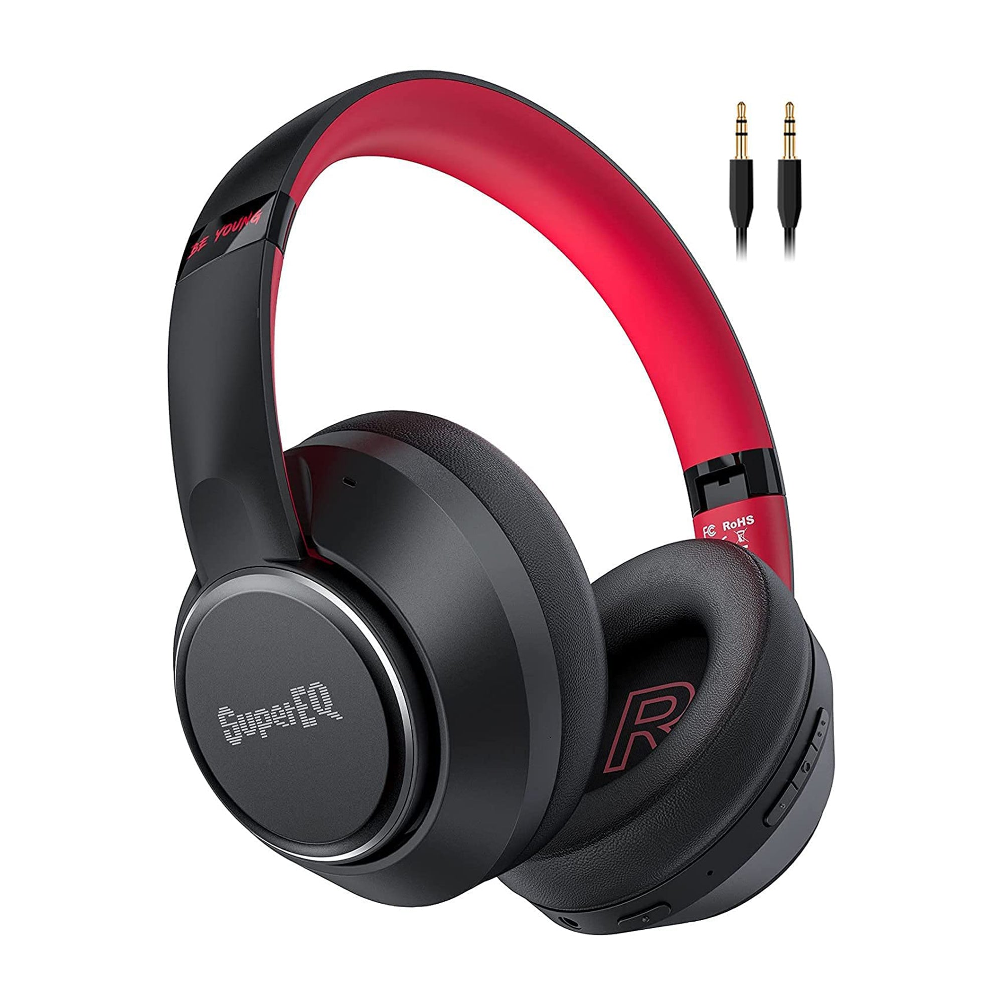 SuperEQ S1 Headphones with Bluetooth, Transparency, and ANC Mode, Black (Used) - VMInnovations