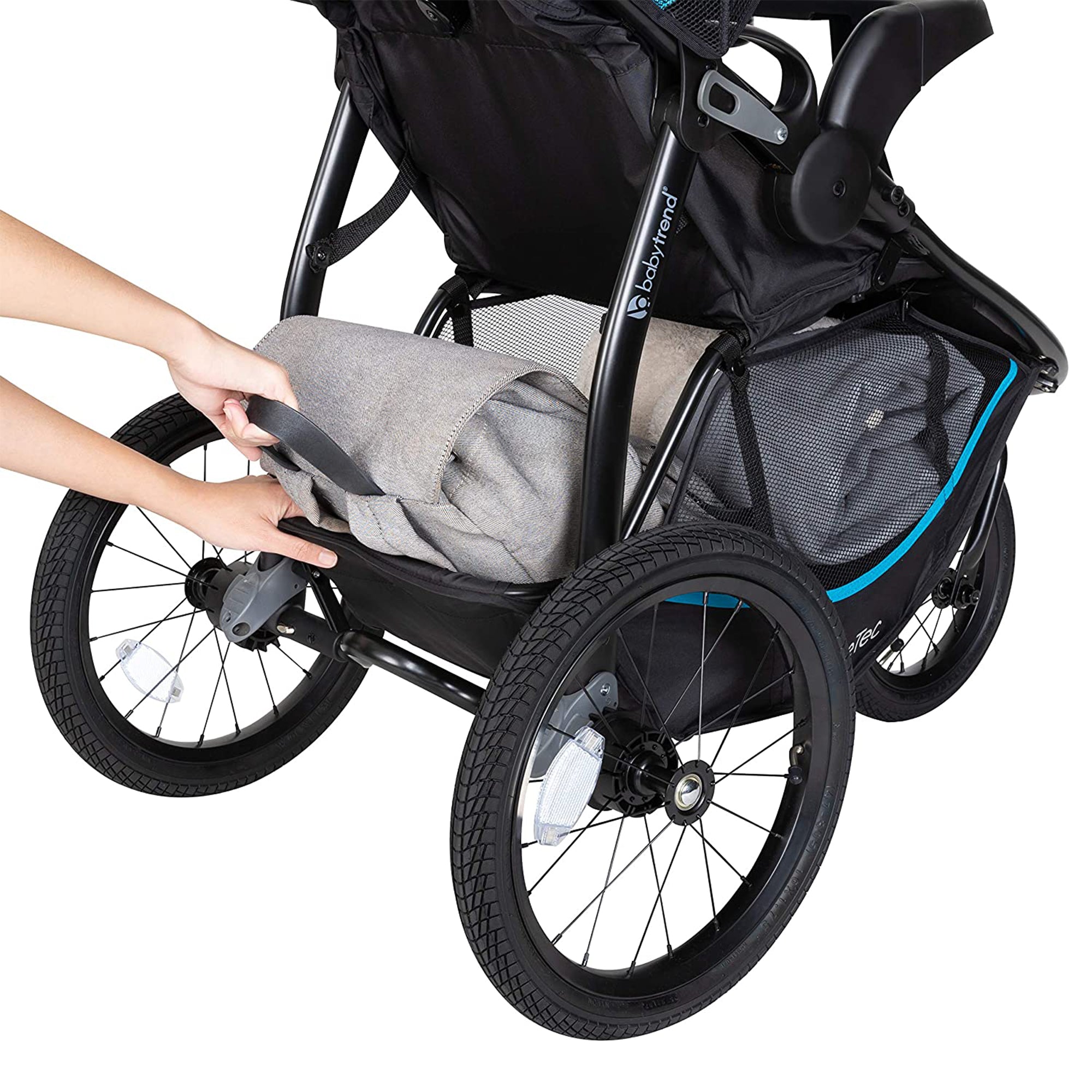 Baby Trend Expedition Race Tec Jogger Toddler Baby Foldable Stroller, Marine - VMInnovations
