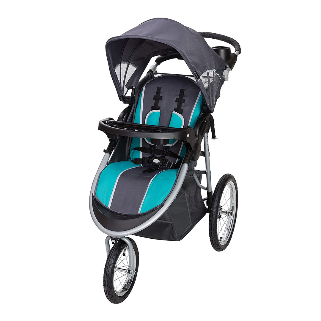 Baby Trend Pathway 35 Jogger Infant Baby Jogger Stroller Travel System, Teal - VMInnovations