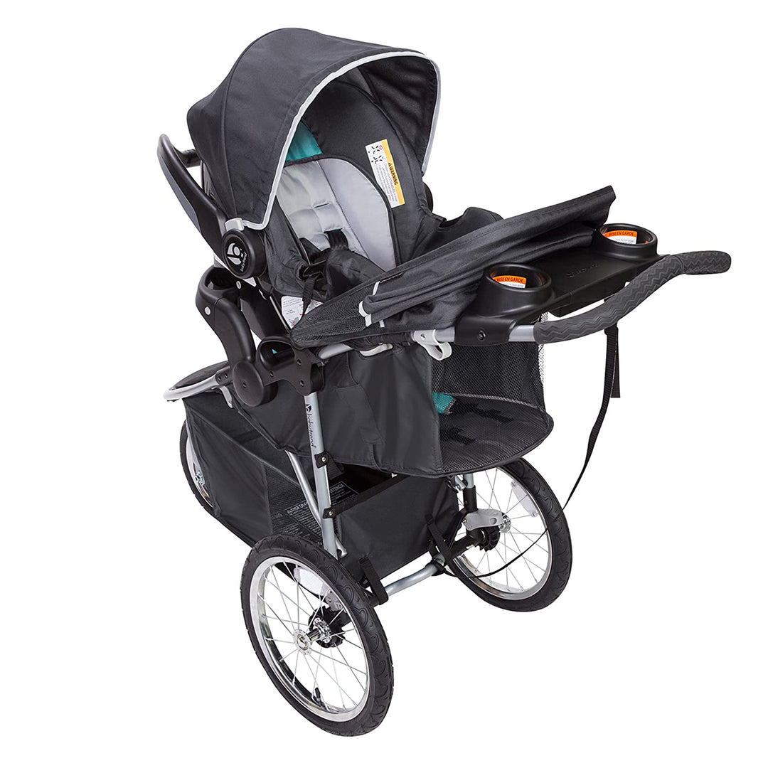 Baby Trend Pathway 35 Jogger Infant Baby Jogger Stroller Travel System, Teal - VMInnovations