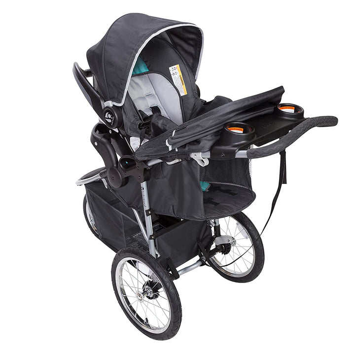 Baby Trend Pathway 35 Jogger Infant Baby Jogger Stroller Travel System, Teal - VMInnovations