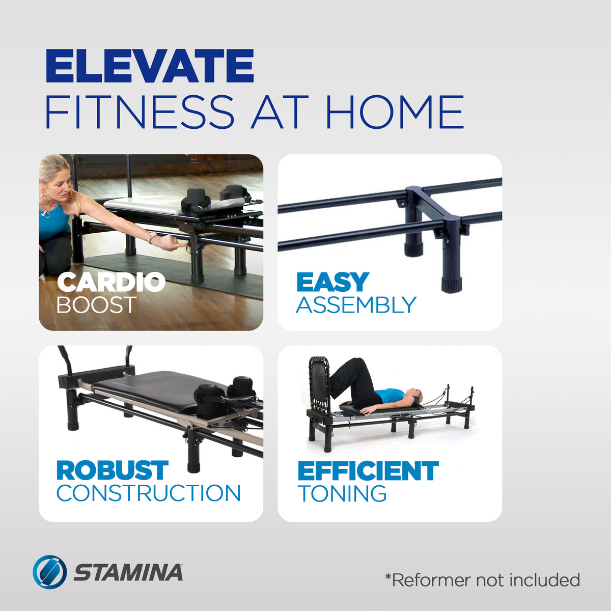 Stamina Products Large Riser Stand For Aeropilates Reformer Machines (Open Box)