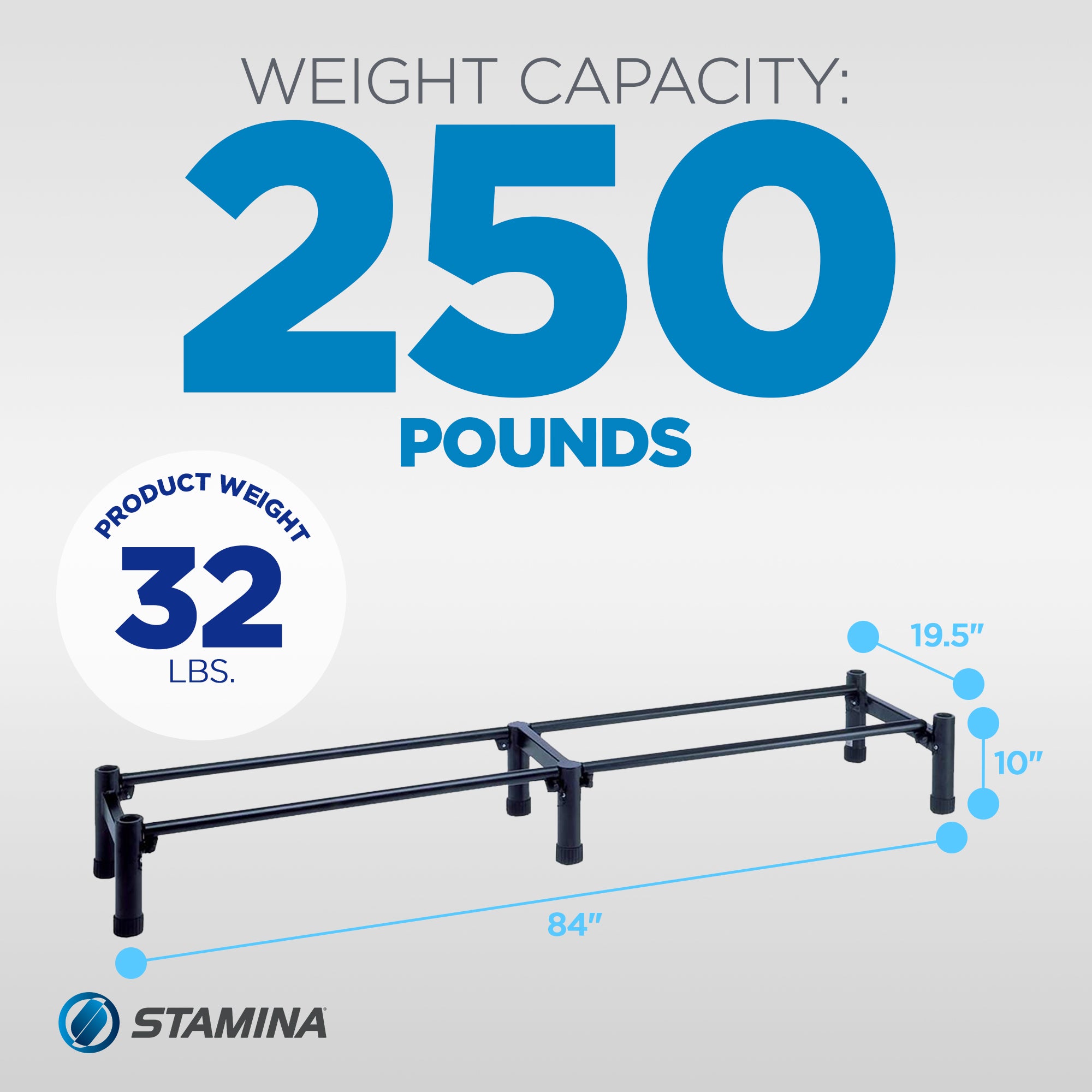 Stamina Products Large Riser Stand For Aeropilates Reformer Machines (Open Box)