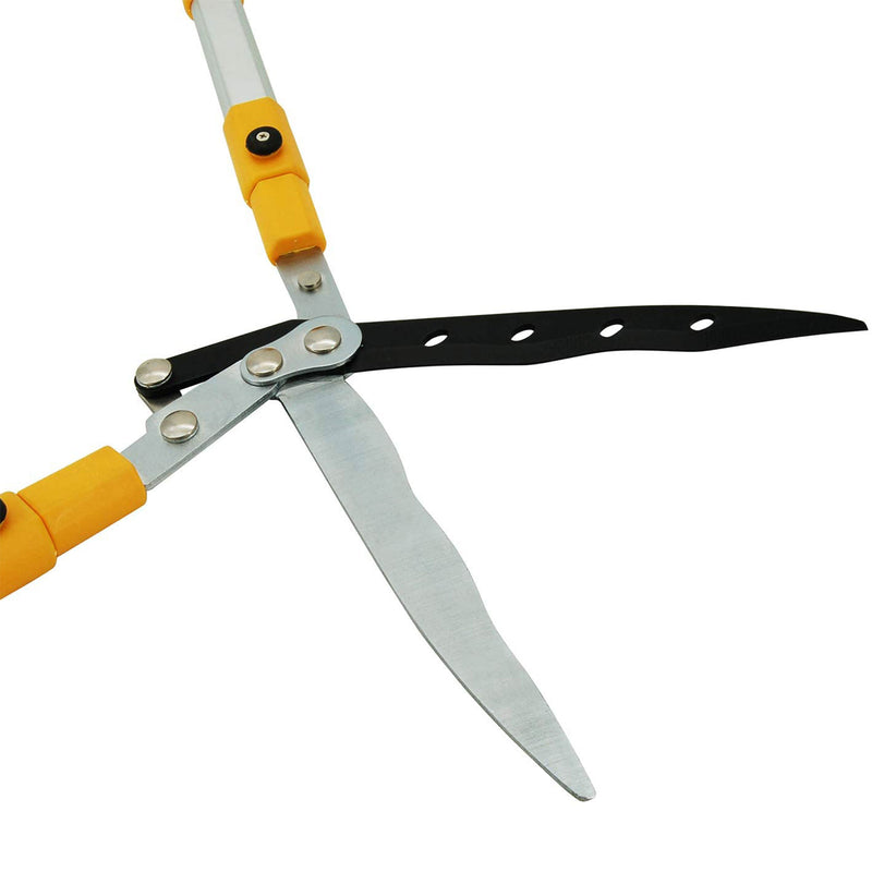 Centurion 75 Upgraded Telescoping Hedge Trimmer Shears with 9 Inch Wavy Blades