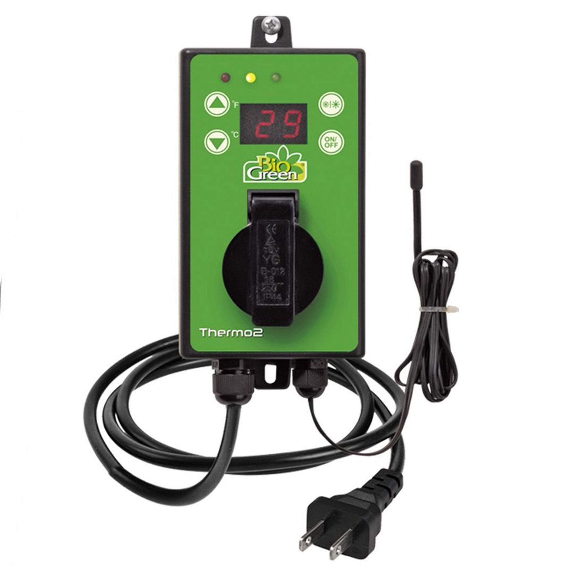 BioGreen Thermo 2 Greenhouse Digital Thermostat, Summer & Winter Usage (2 Pack)