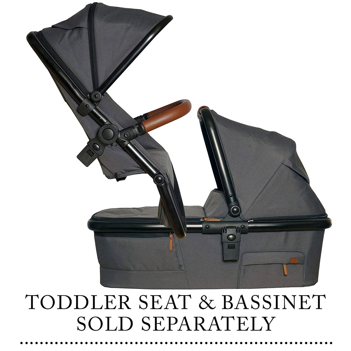 Venice Child Maverick Single Double Folding Stroller w/Seat & Bassinet, Twilight - VMInnovations