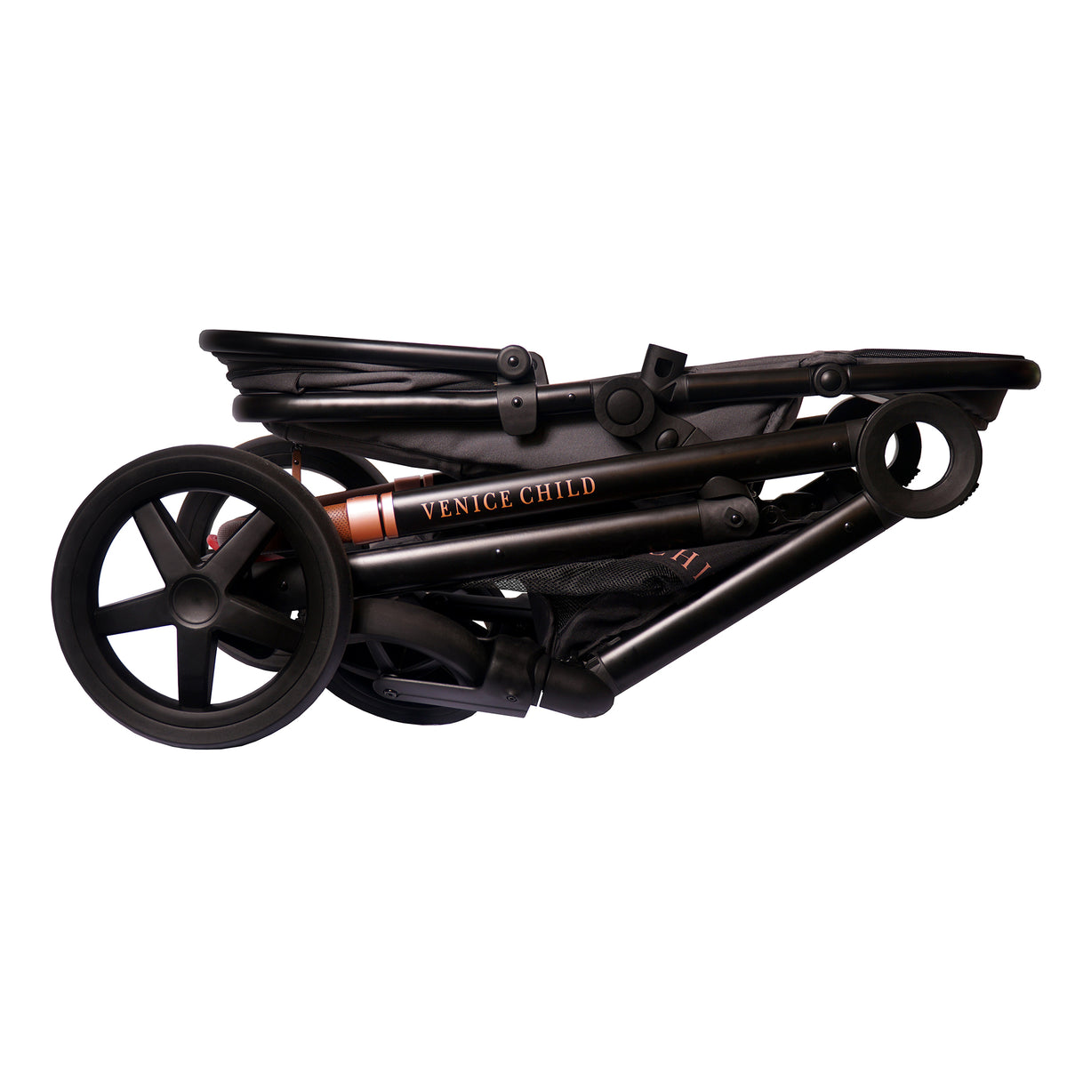 Venice Child Maverick Single Double Folding Stroller w/Seat & Bassinet, Eclipse - VMInnovations