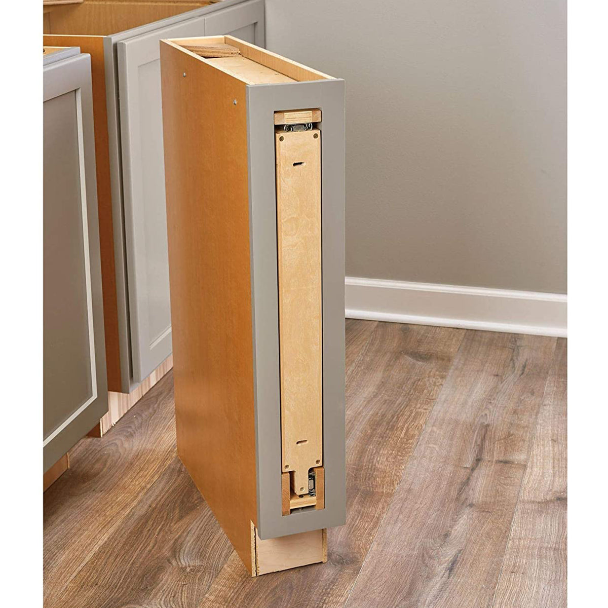 Rev-A-Shelf 3" Pullout Shelf Organizer Rack for Cabinet Base Insert, 438-BC-3C