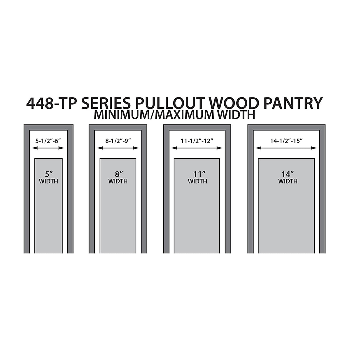 Rev-A-Shelf 11 inch Pull-Out Wood Tall Cabinet Pantry with Adjustable Shelves