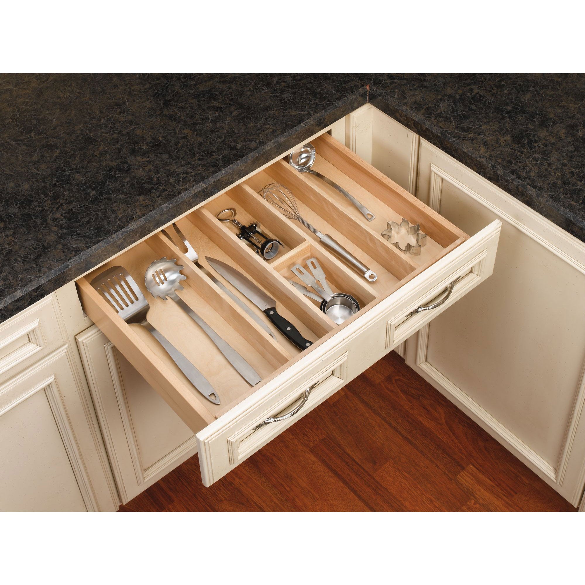 Rev-A-Shelf Wood Trim to Fit Drawer Organizer Insert, 23.98'' x 21.97'', 4WUT-3 - VMInnovations