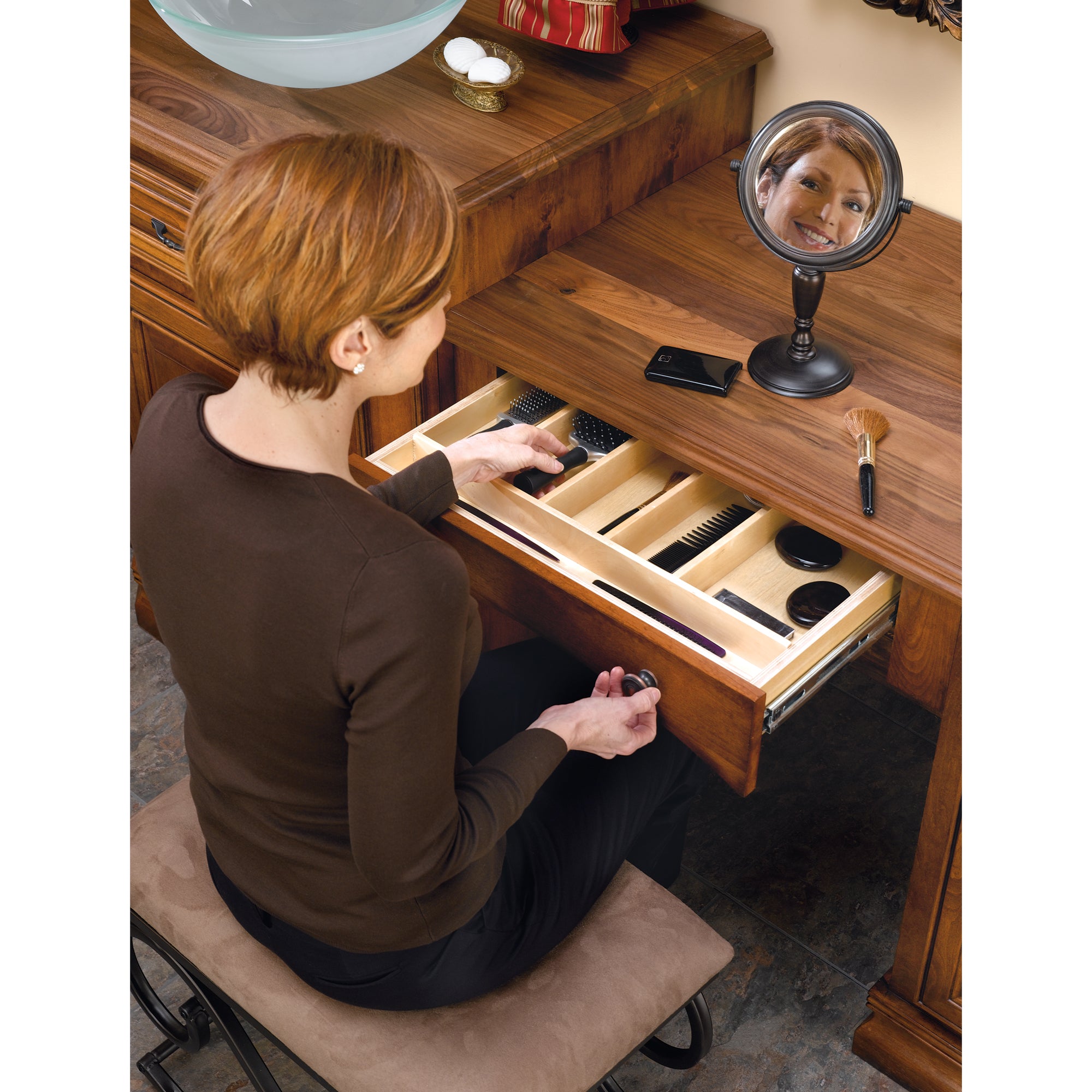 Rev-A-Shelf Wood Trim to Fit Drawer Organizer Insert, 23.98'' x 21.97'', 4WUT-3 - VMInnovations