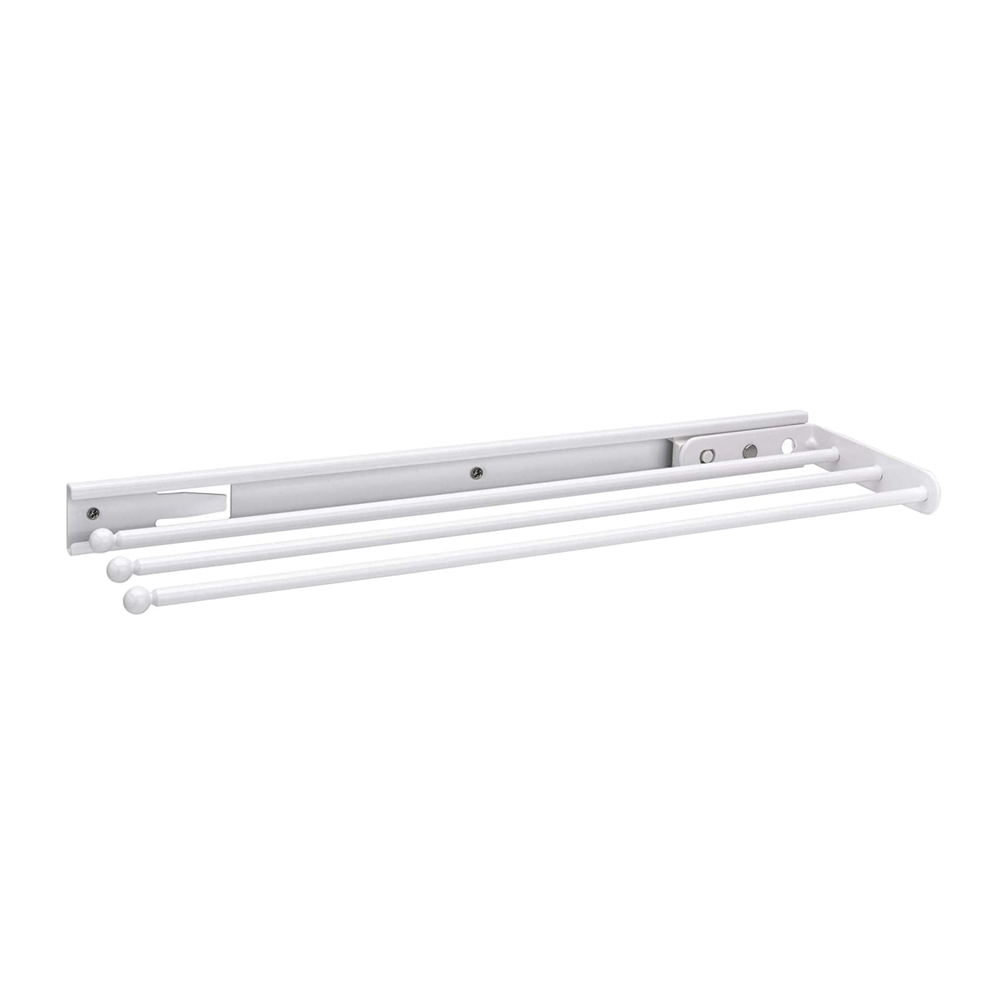 Rev-A-Shelf Pullout Dish Towel Bar Under Kitchen Cabinet 3 Prong, White, 563-47 - VMInnovations