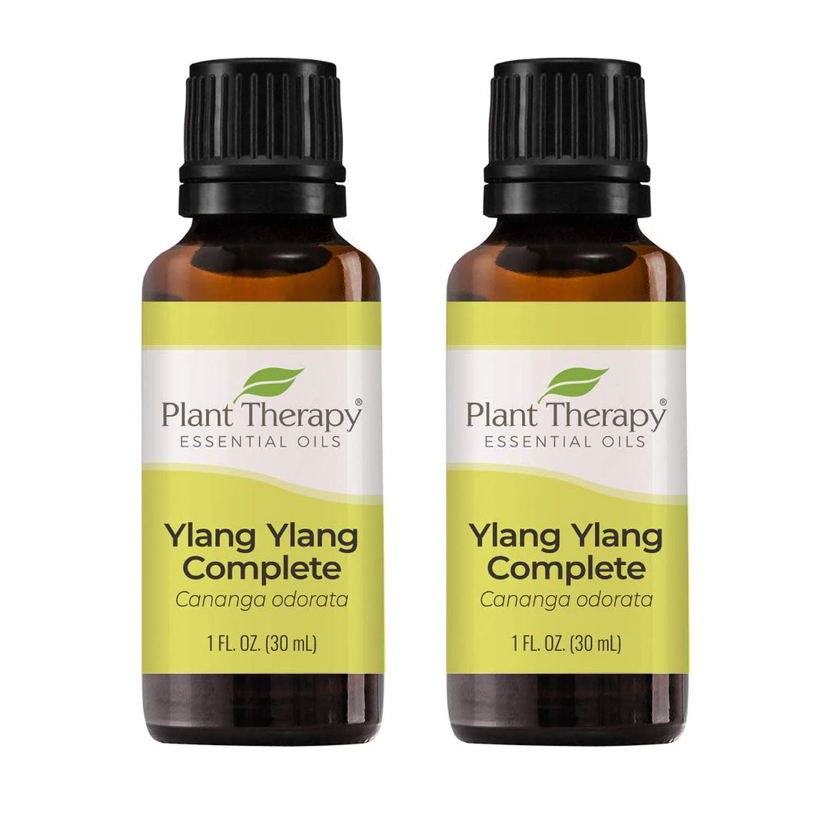 Plant Therapy Diffusible 30mL Complete Essential Oil, 1 Oz, Ylang Ylang (2 Pack)