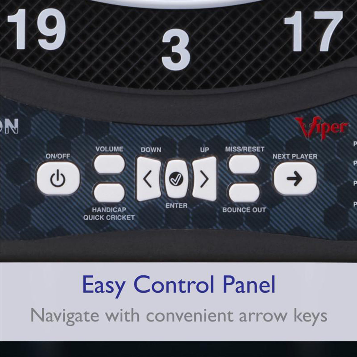 Viper 42-0003 Ion Electronic Dartboard w/ 48 Games, Up to 8 Players, Blue/Green