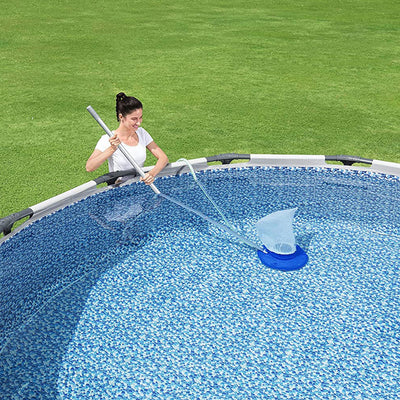 Bestway 58657E-BW Flowclear High Power AquaSuction Pool and Leaf Vacuum with Bag