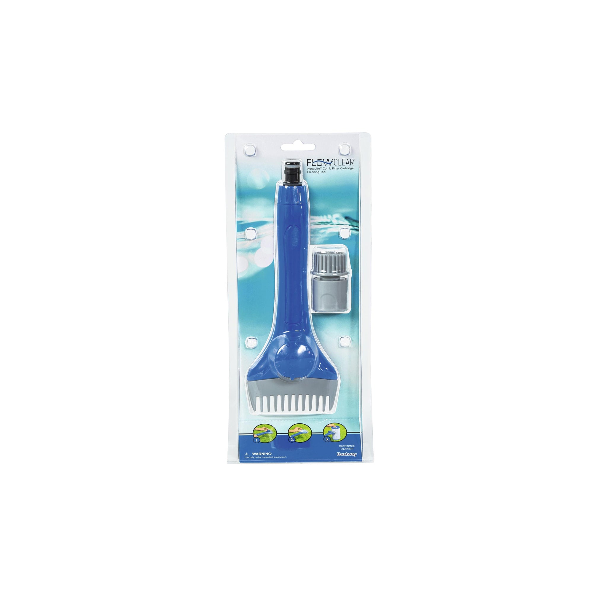 Bestway Flowclear Aqualite Comb Filter Cartridge Cleaning Tool Hose Attachment - VMInnovations