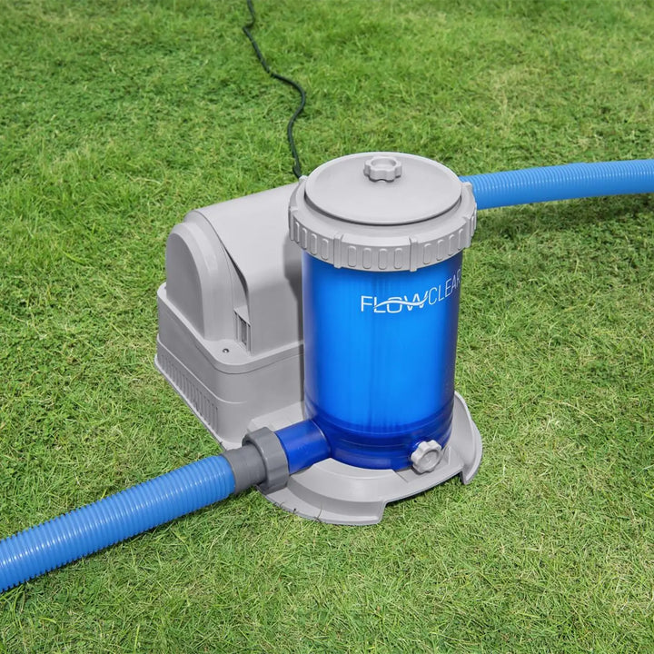 Bestway 58671E Flowclear 2,500 Gallon Transparent Above Ground Pool Filter Pump - VMInnovations
