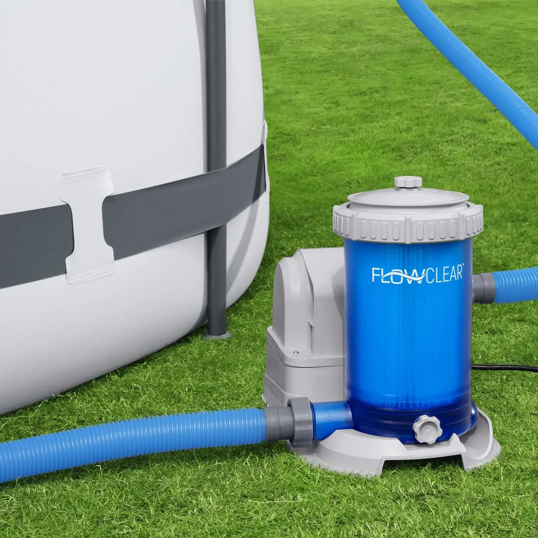 Bestway 58671E Flowclear 2,500 Gallon Transparent Above Ground Pool Filter Pump - VMInnovations