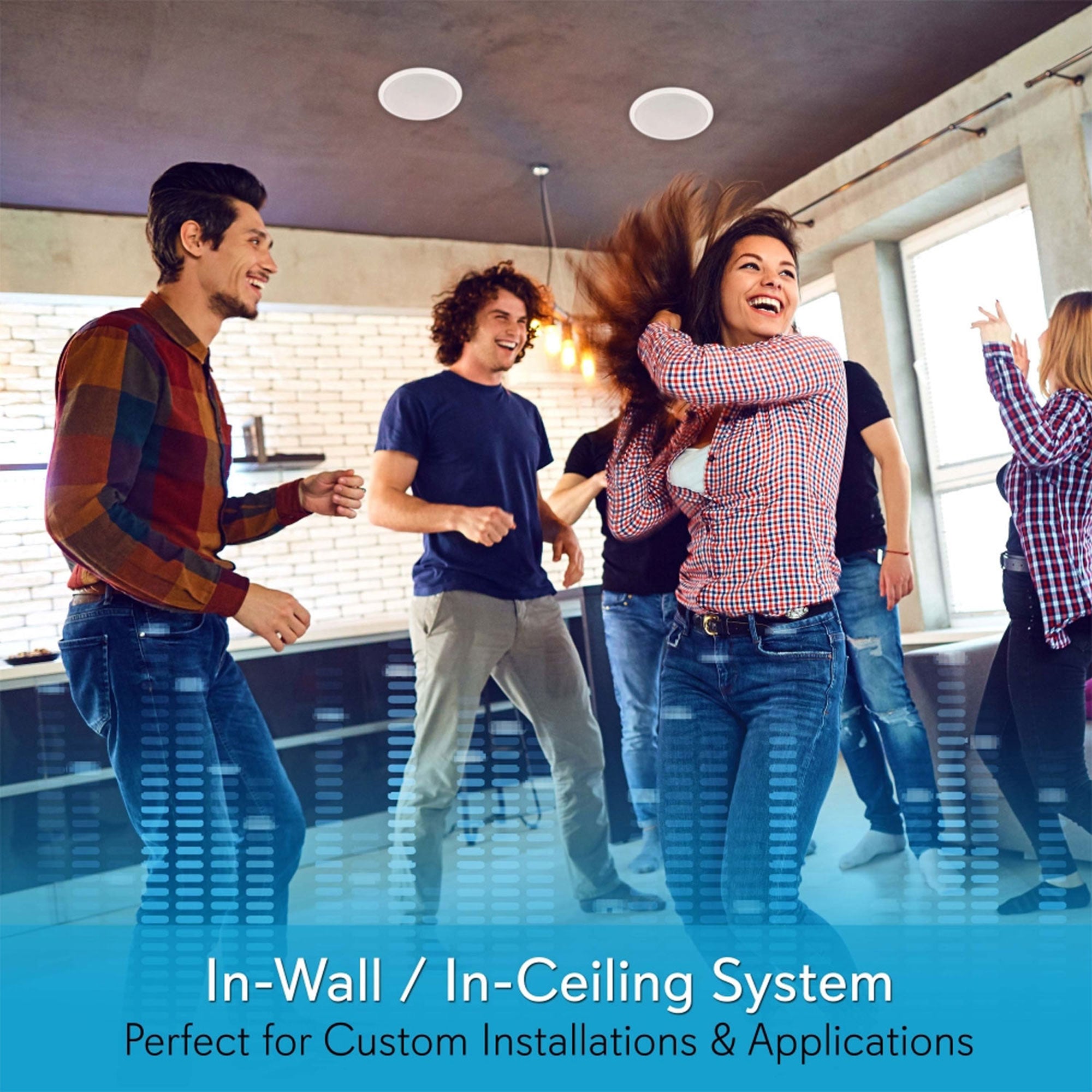 Pyle 8 Inch 2 Way Home Speakers System Audio Stereo (Pair) (Open Box) (5 Pack) - VMInnovations