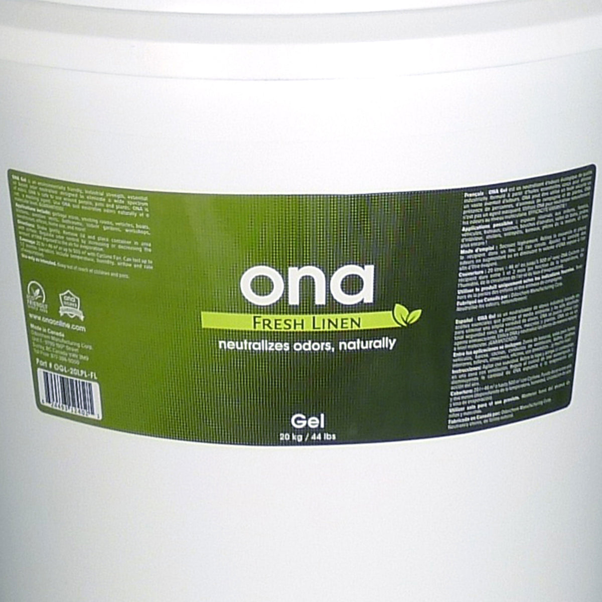 ON10041 ONA Odor Neutralizing Agent Gel, Fresh Linen Scent, 5 Gallon