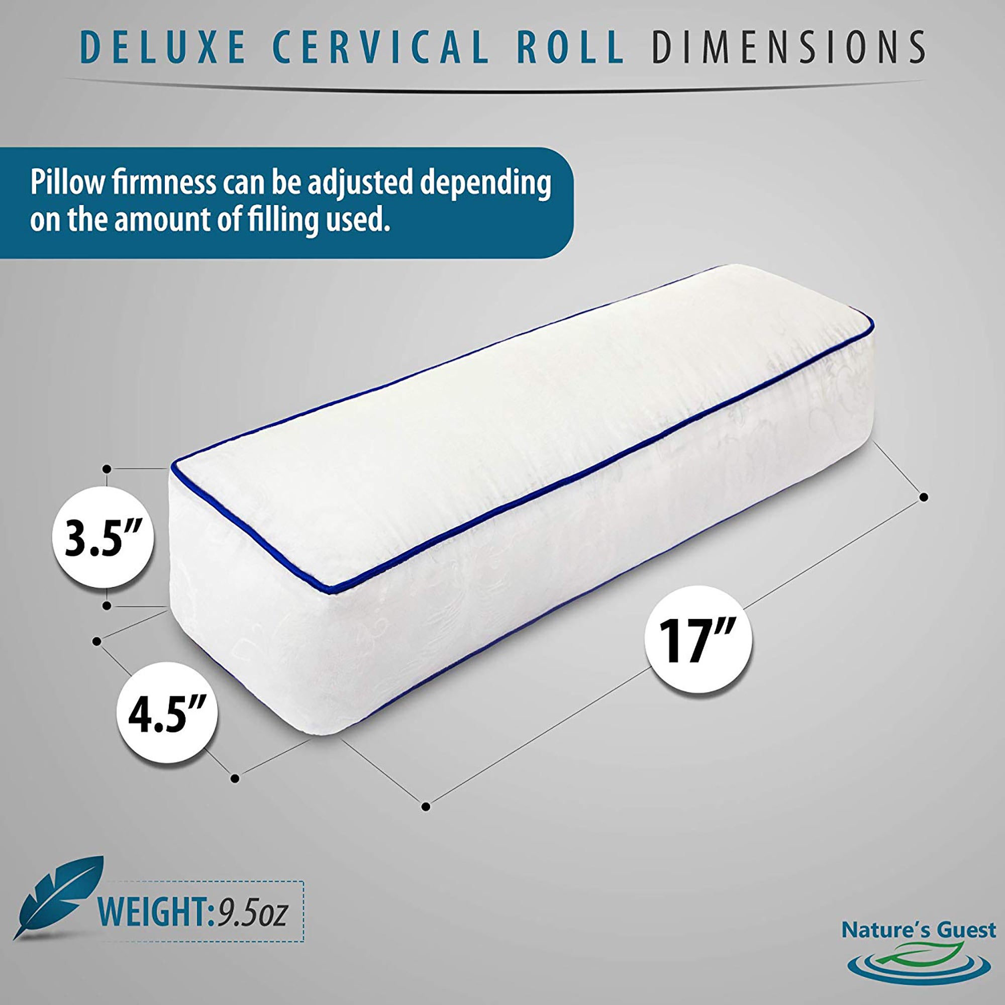 Nature's Guest Cervical Neck Pillow for Relieving Neck and Back Pain (Open Box) - VMInnovations