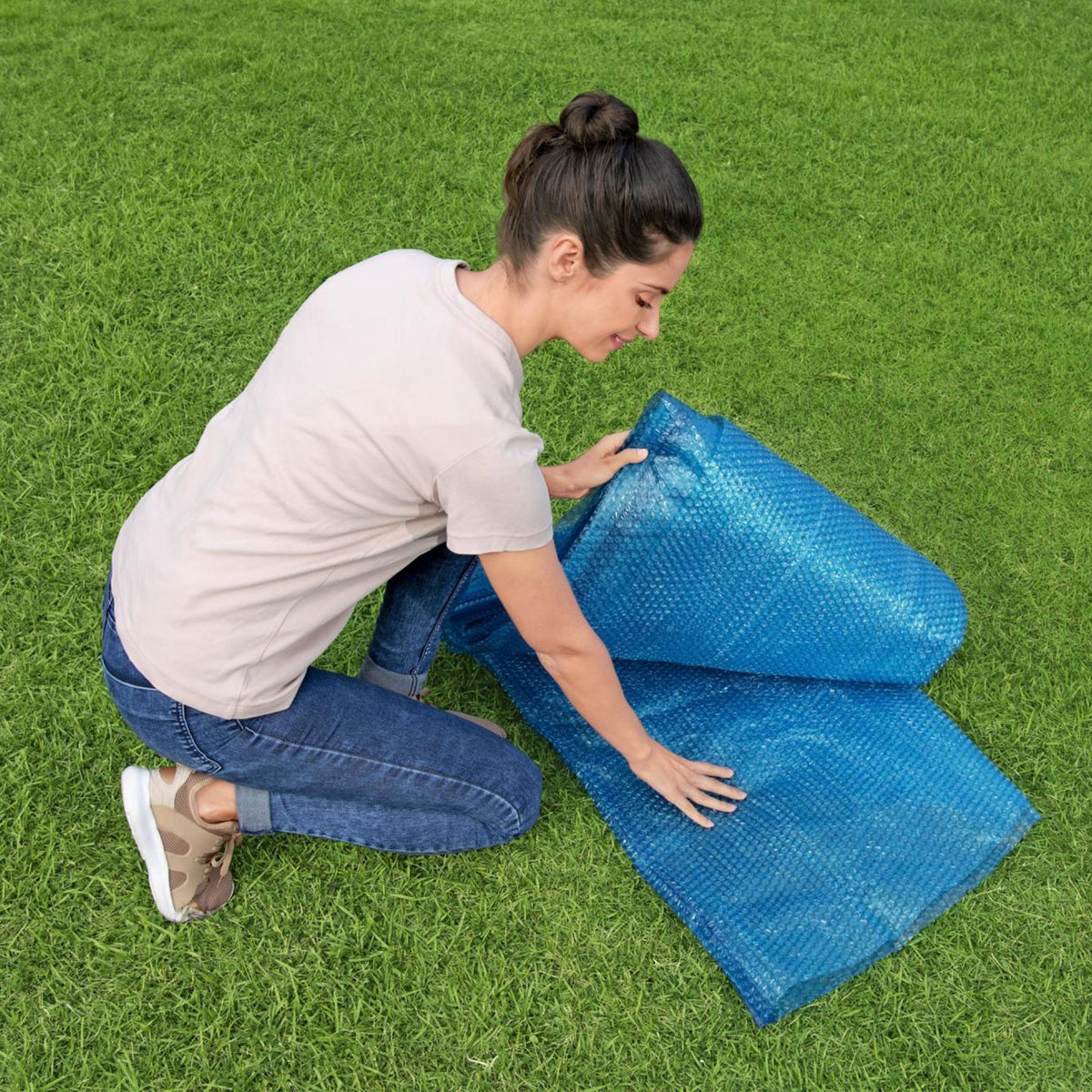 Bestway Flowclear 14'x8'2" Solar Cover for Above & In-Ground Pools (Cover Only)