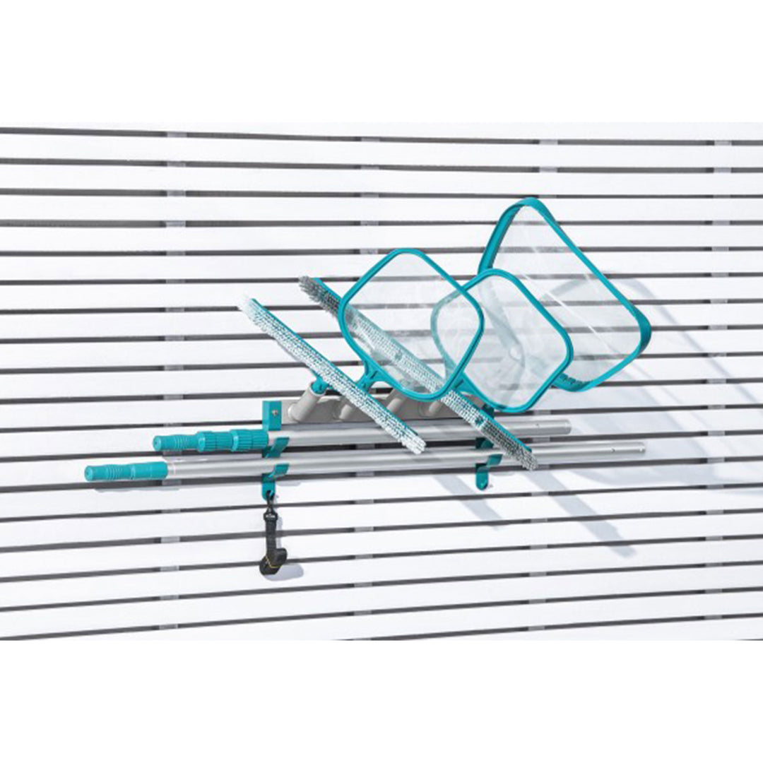Bestway Flowclear StorePro Wall Mounted Pool Accessory and Equipment Organizer - VMInnovations