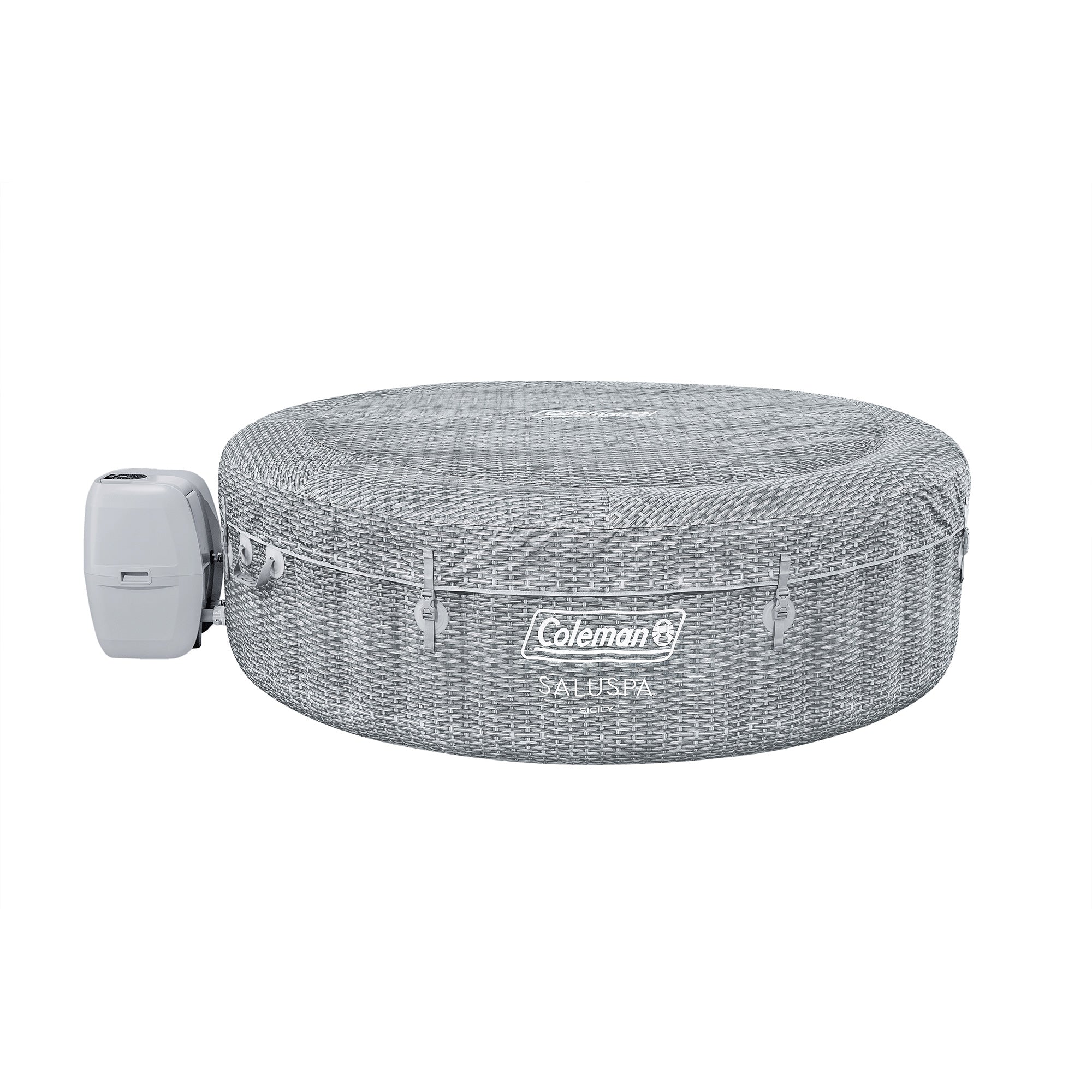 Coleman Saluspa Inflatable Airjet Hot Tub, Fits up to 7 People, Gray (For Parts) - VMInnovations