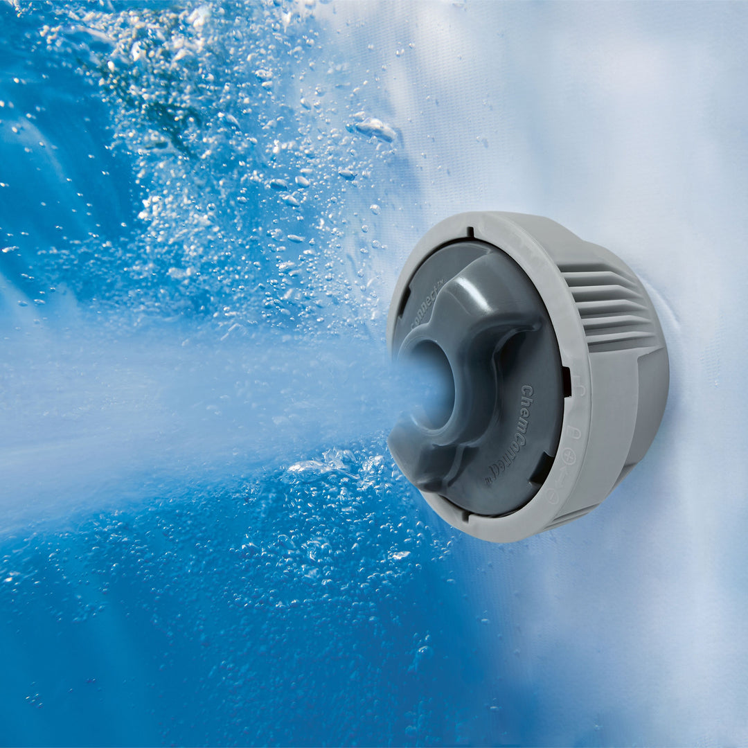 Coleman Napa SaluSpa 7 Person Inflatable Hot Tub with AirJets, Gray Wood (Used) - VMInnovations