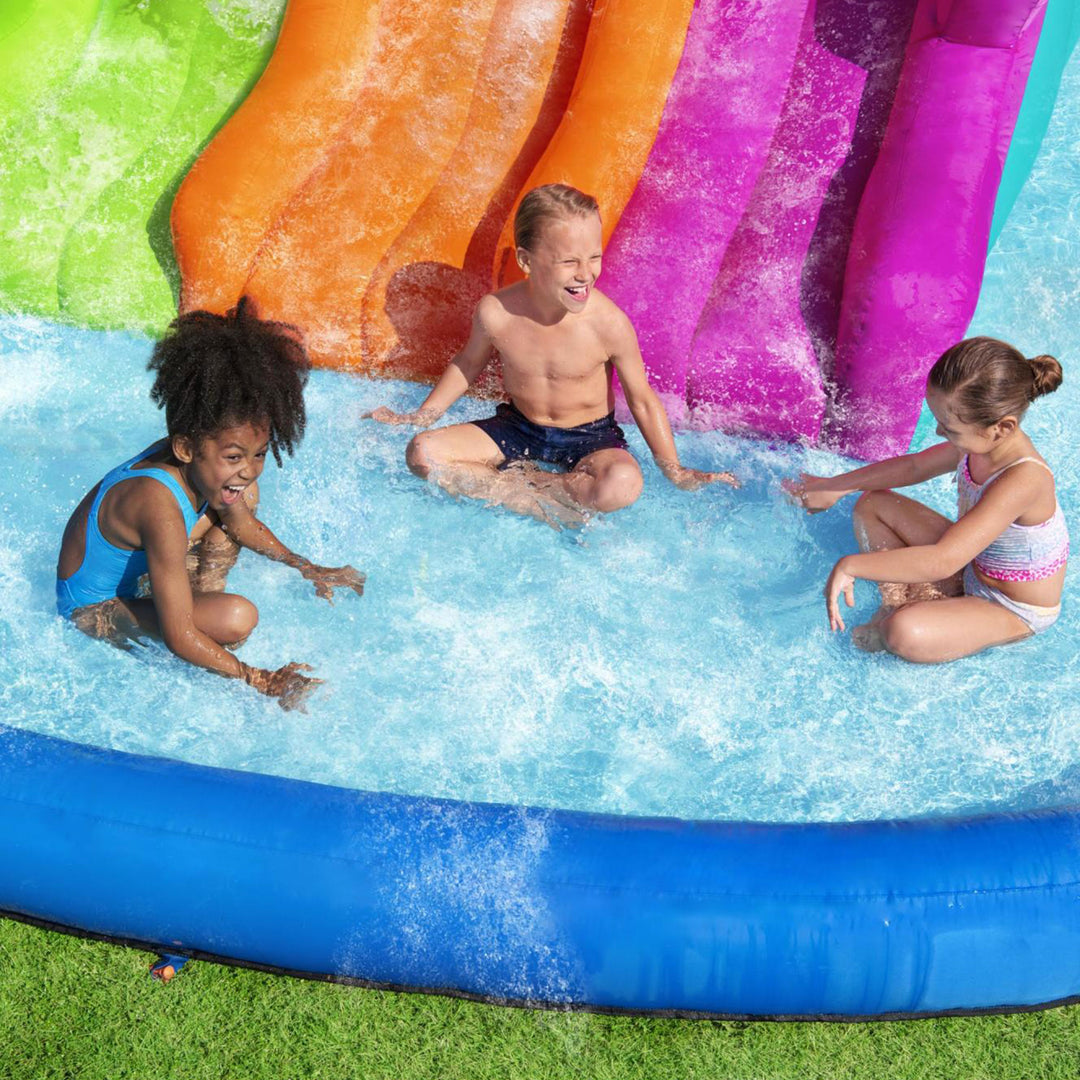 Bestway H2OGO! Triple Splash Course Inflatable Mega Water Park with Air Blower - VMInnovations