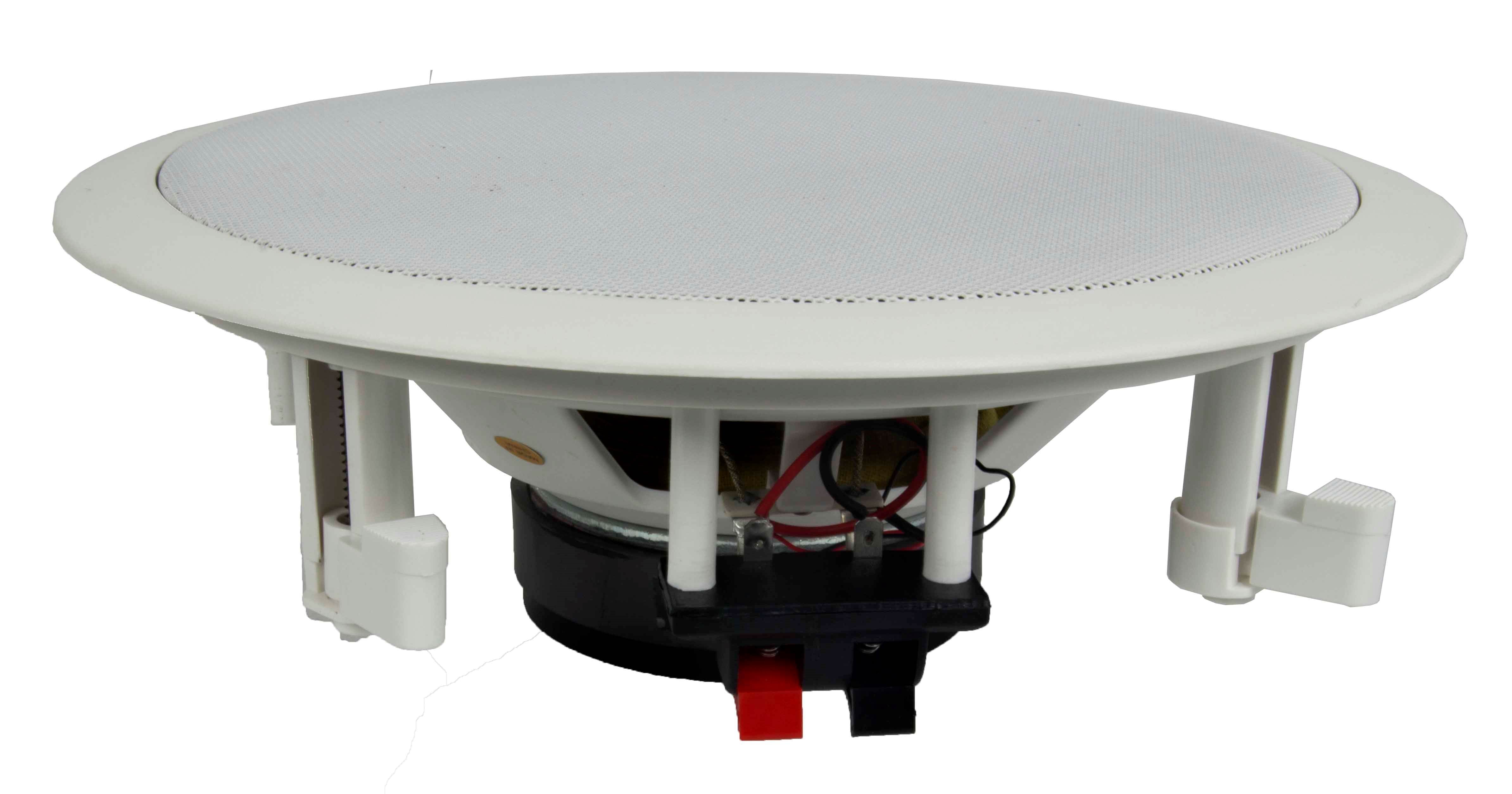 Pyle 8 Inch 500 Watt 2 Way In Wall or In Ceiling Home Speakers, 2 Pack, White