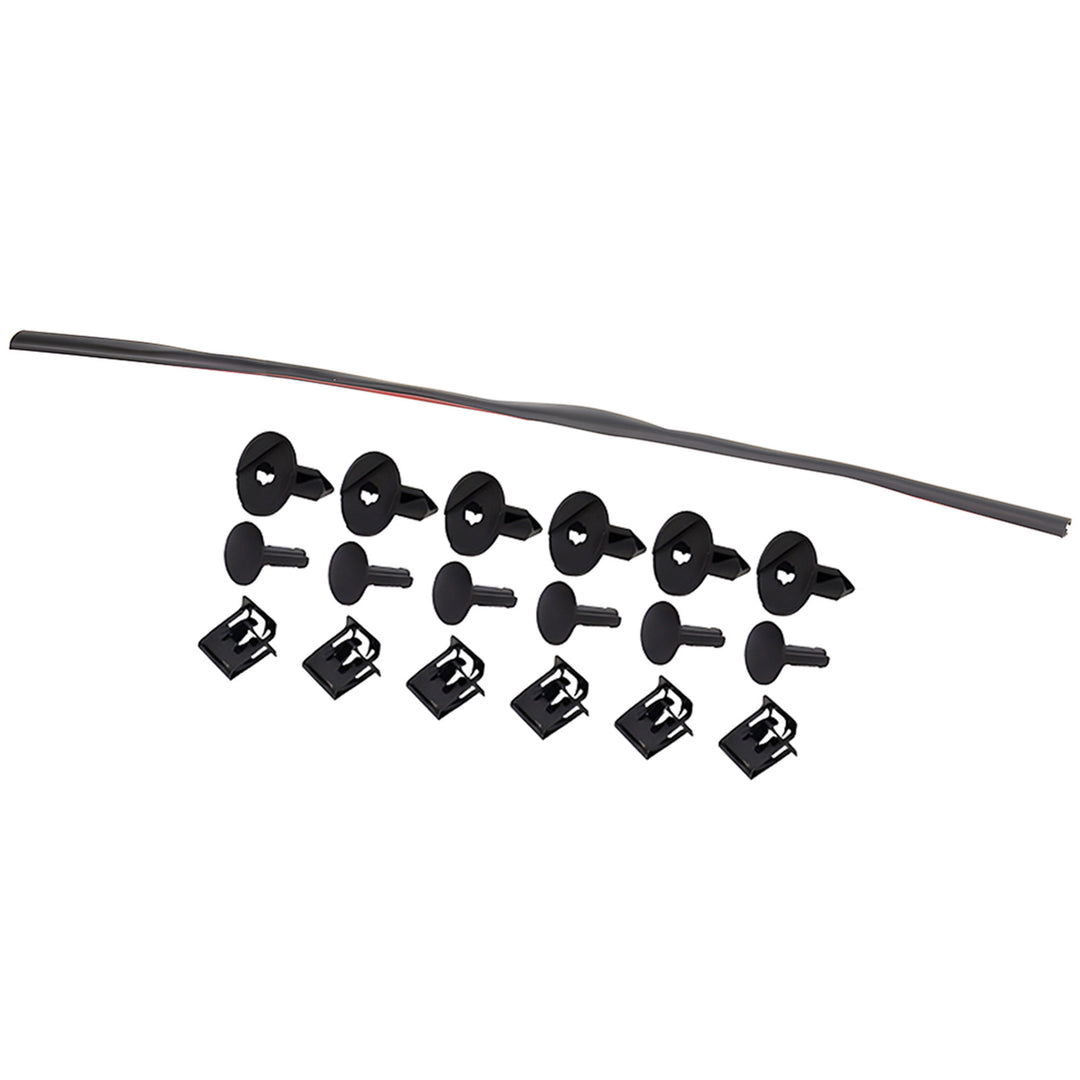 American Modified Front Shark Grille for 2007 to 2018 Jeep Models, Matte Black - VMInnovations