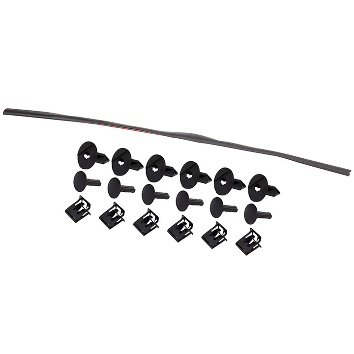 American Modified Front Shark Grille for 2007 to 2018 Jeep Models, Matte Black - VMInnovations