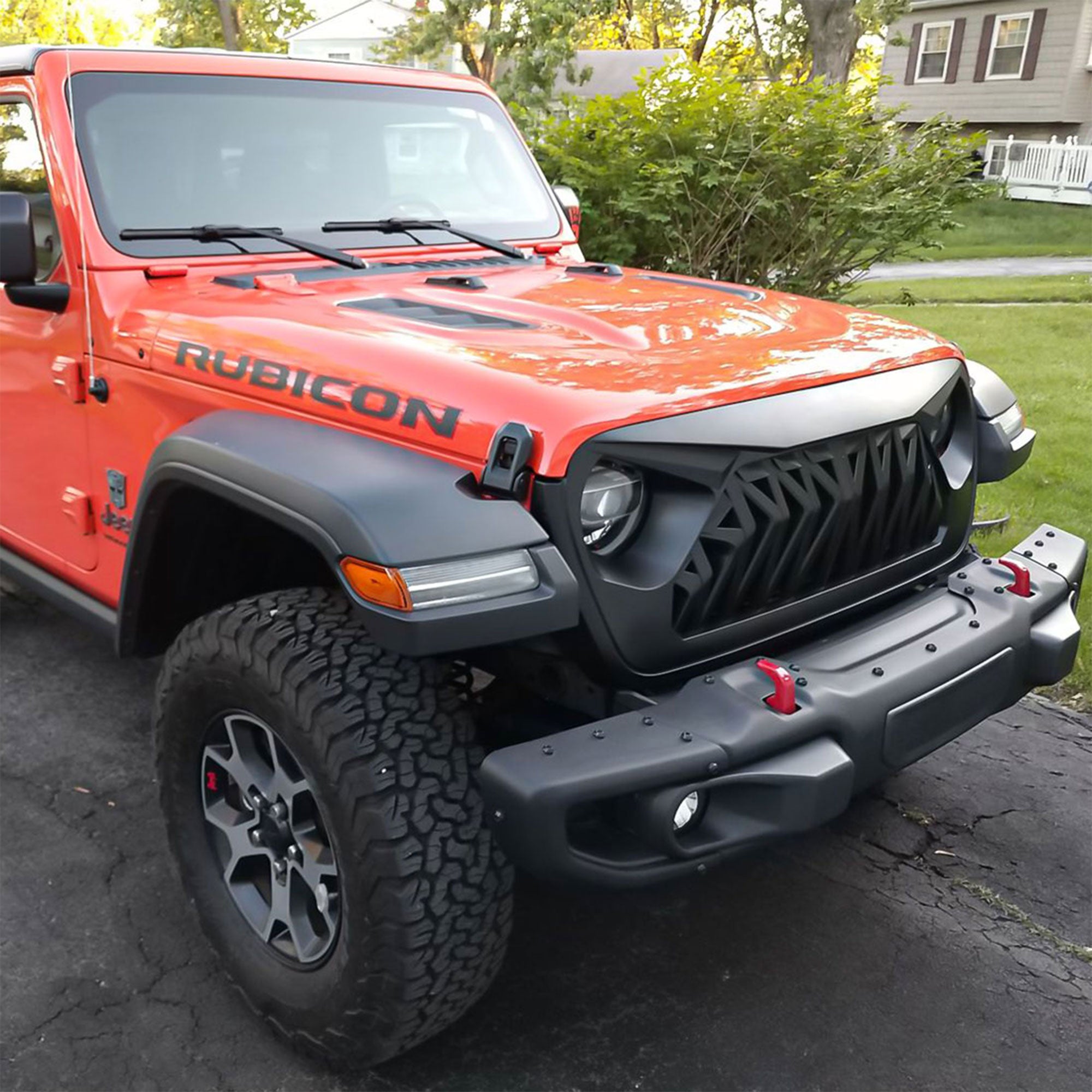 AMERICAN MODIFIED Front Shark Grille for 2018+ Wrangler JL & 2020+ Gladiator JT - VMInnovations