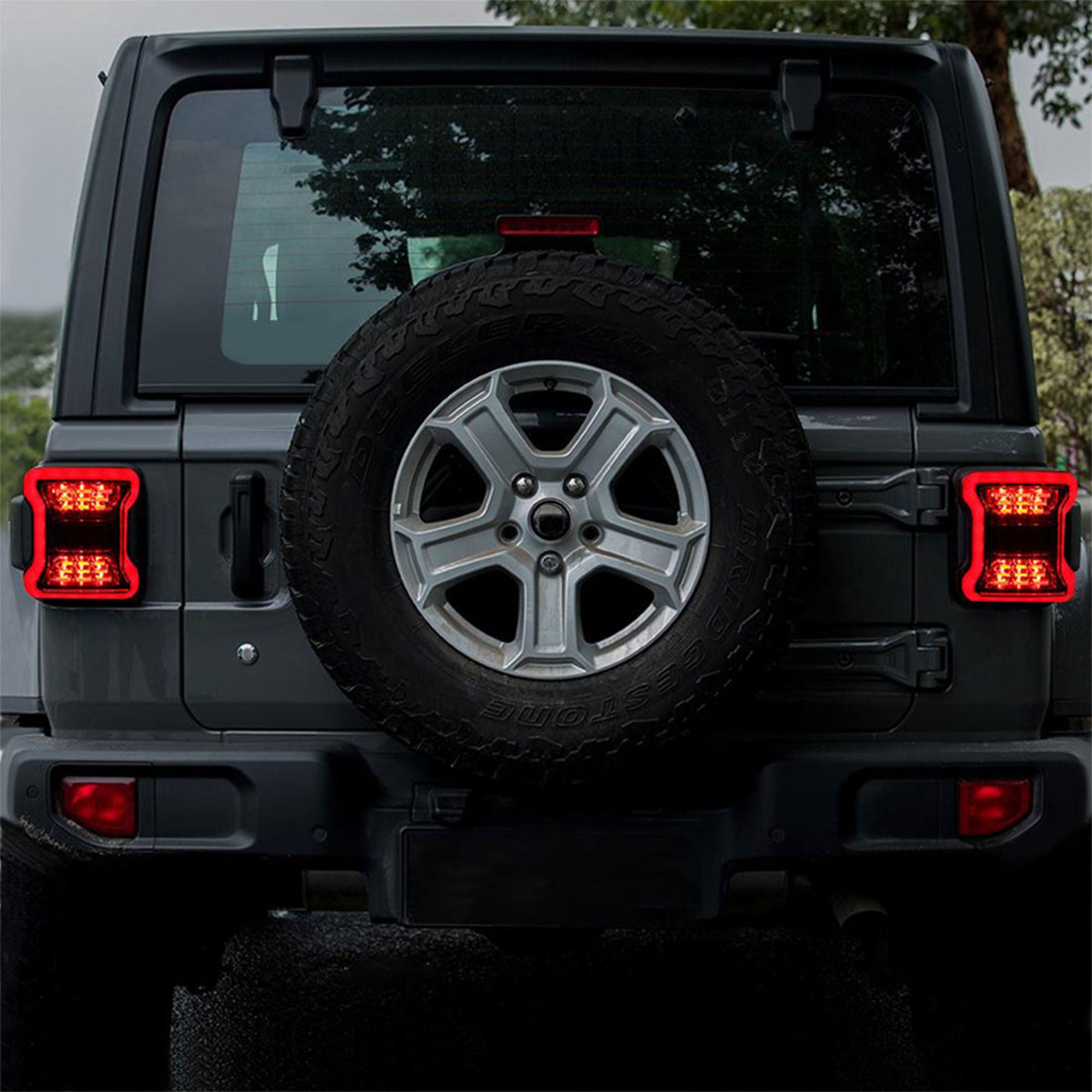 American Modified LED Tail Lights for 2018-2019 Jeep Wranglers, Pair (Used) - VMInnovations