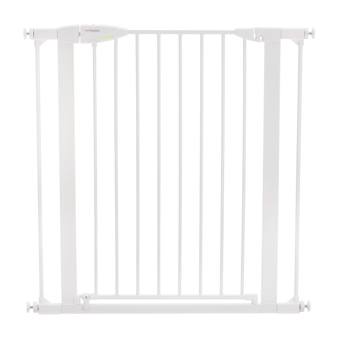 Toddleroo by North States 36 Inch Tall Bright Choice Baby Safety Pet Gate, White - VMInnovations