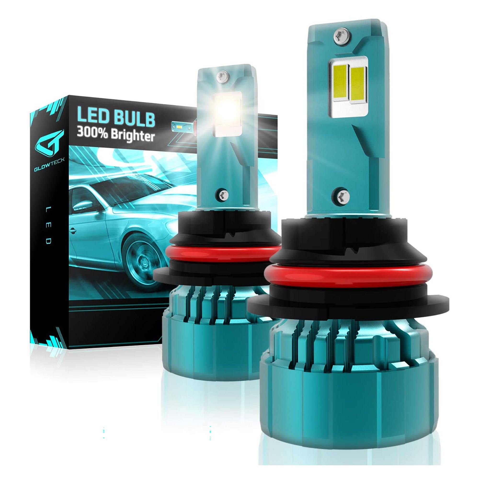 Glowteck HB5 9007 Cool White ZES LED High Beam Headlight Bulb Kit (Open Box)