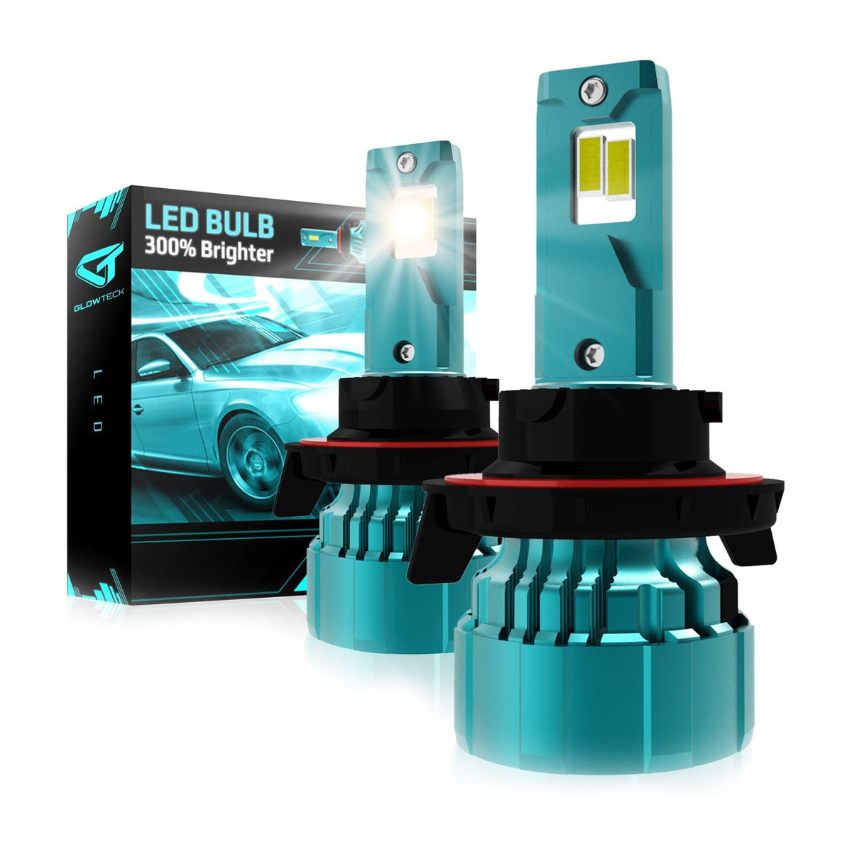 Glowteck Cool White ZES LED High Beam Headlight Bulb Conversion Kit (For Parts)